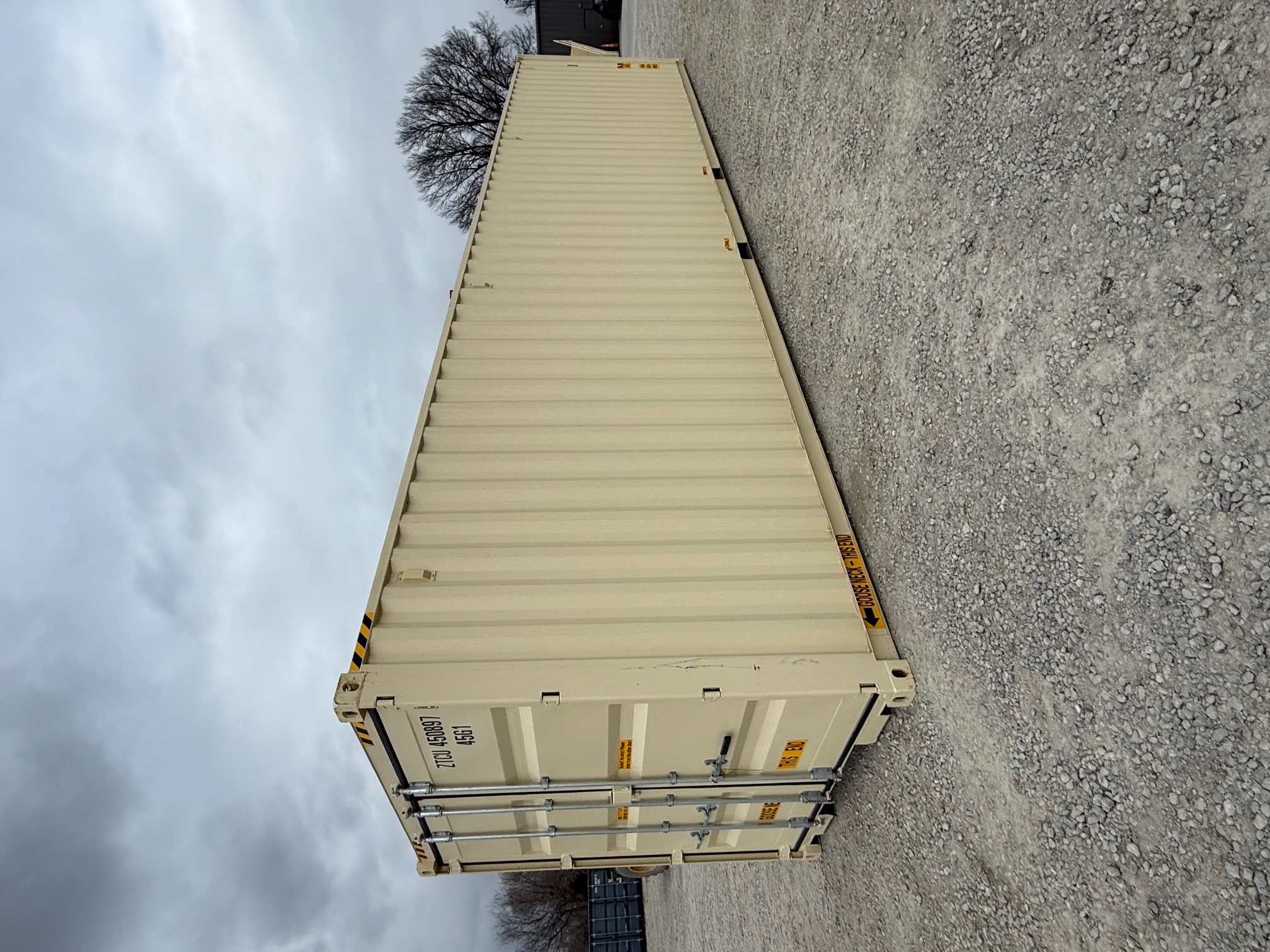 Rear corner view of the product