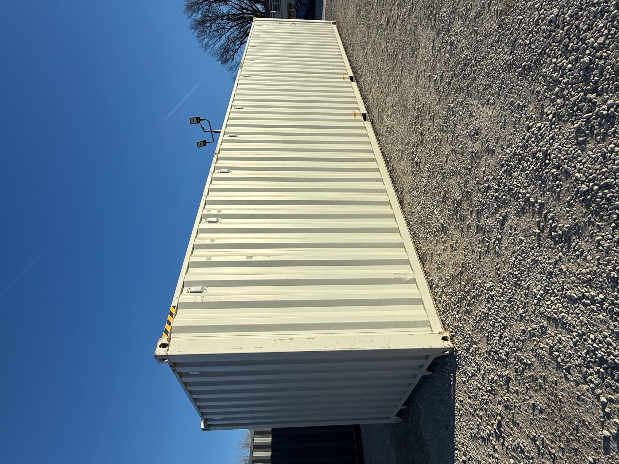 Rear corner view of the product