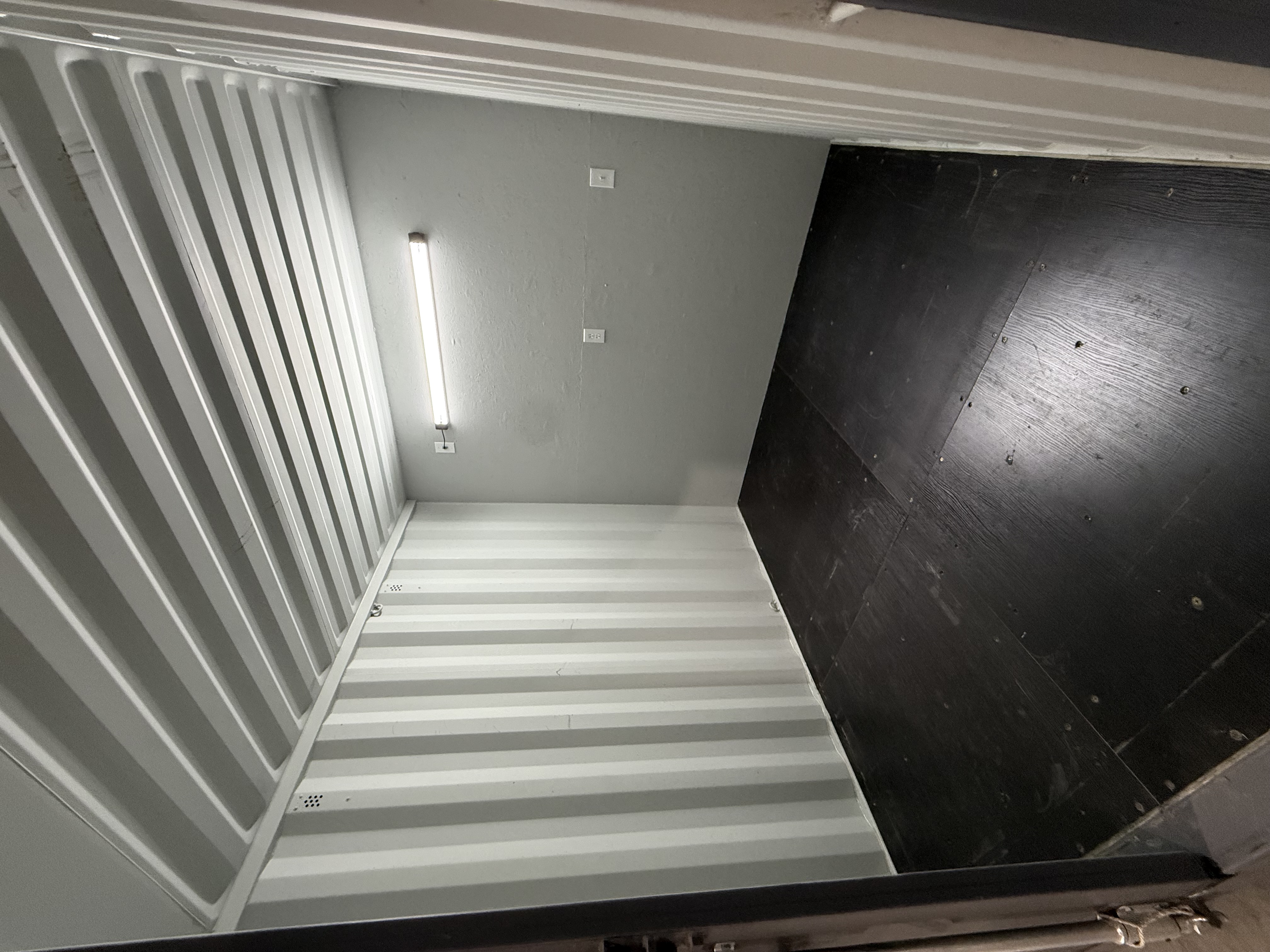 Rear corner view of the product