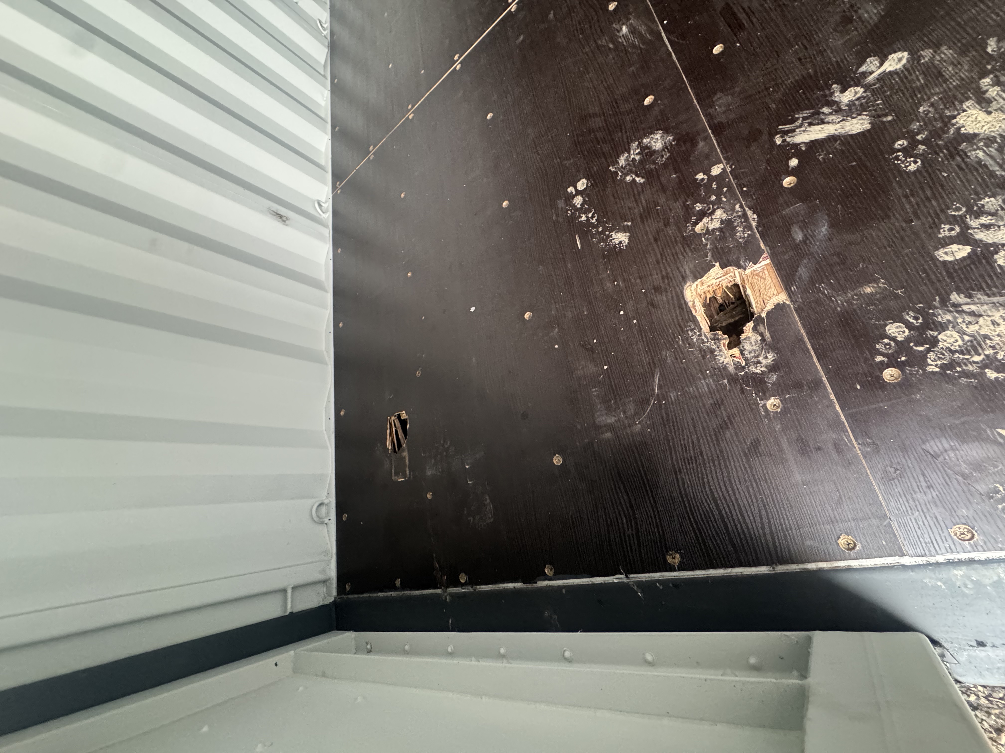 Rear corner view of the product