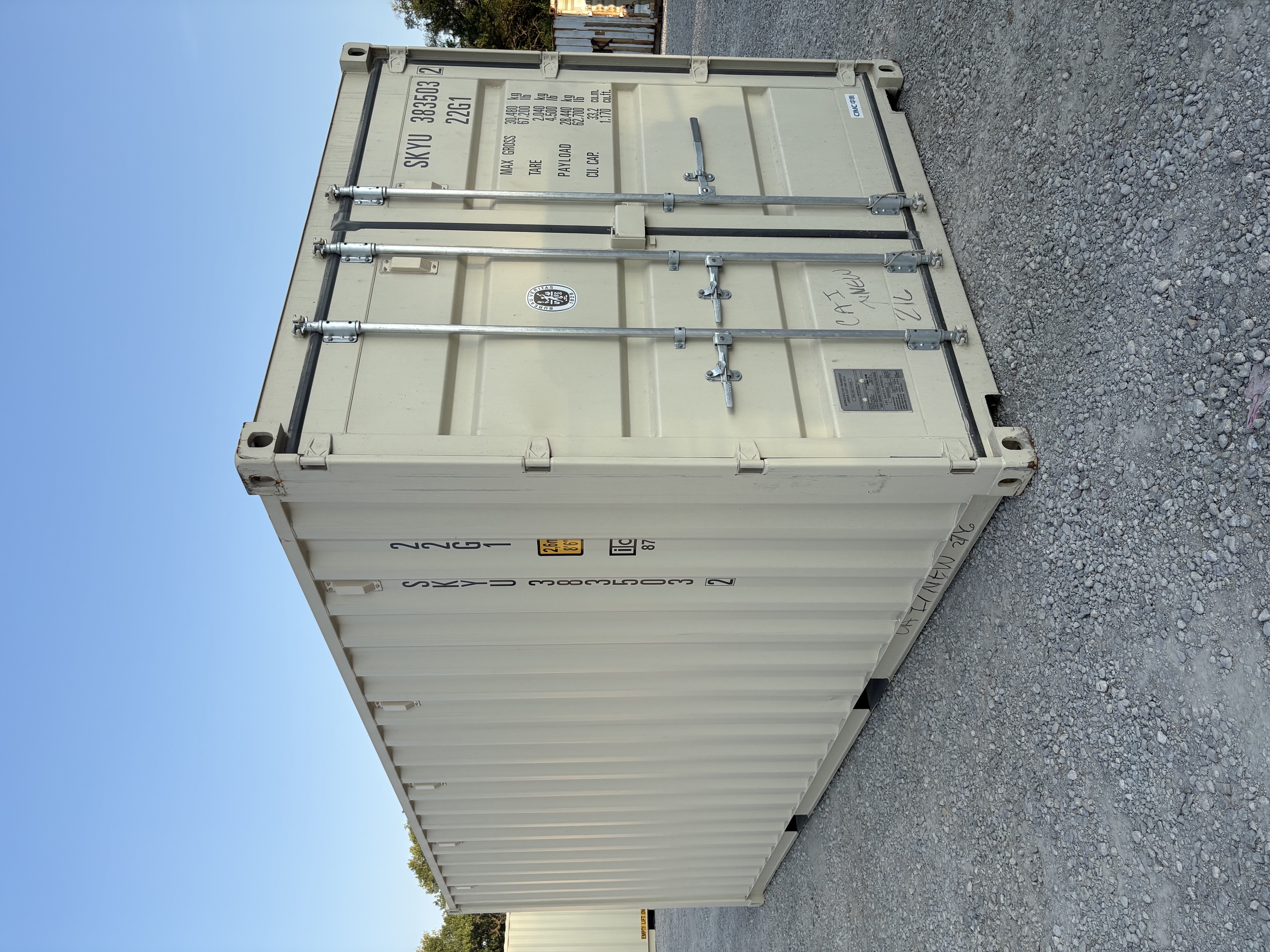 Front corner view of the product
