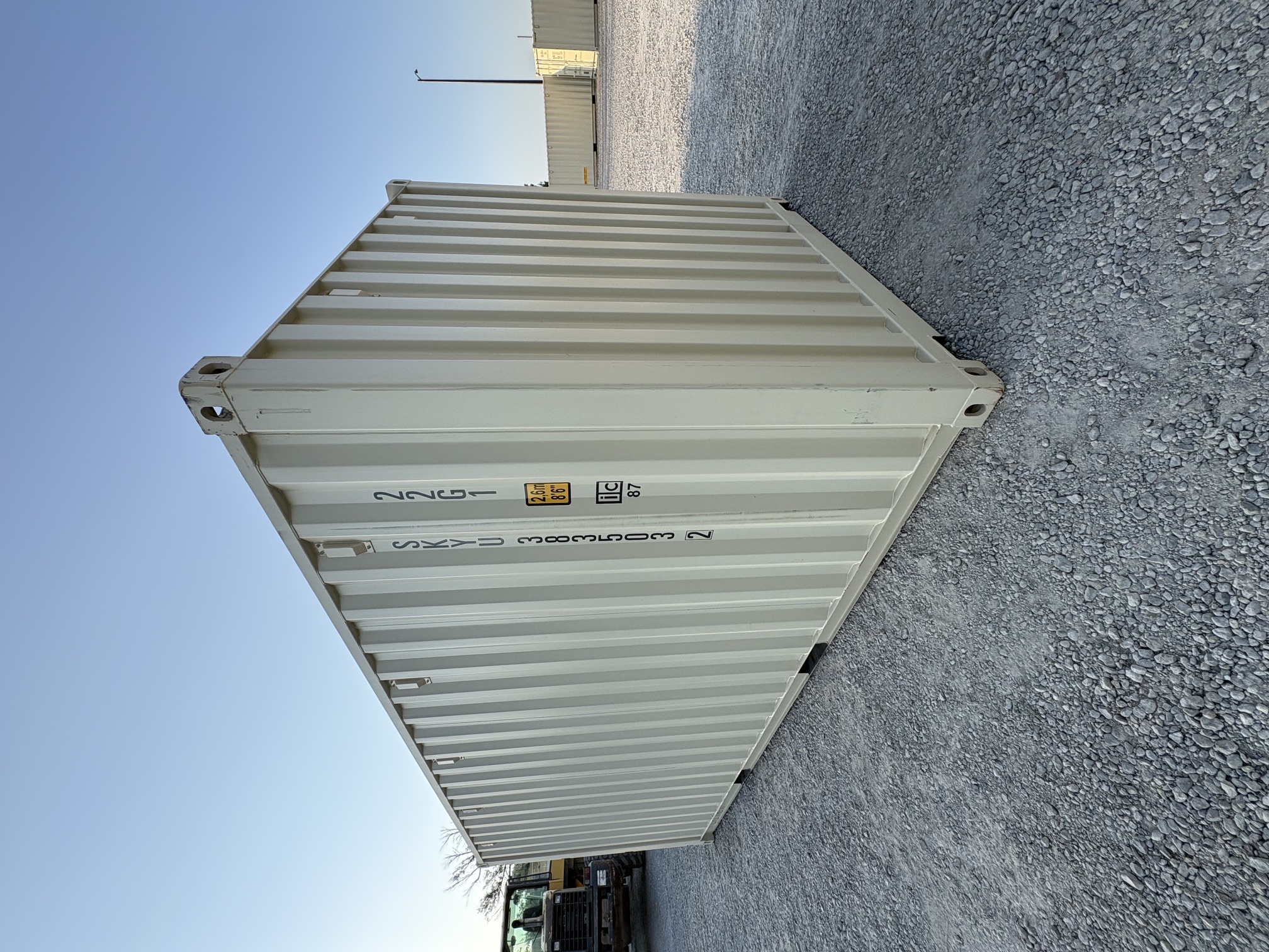 Rear corner view of the product