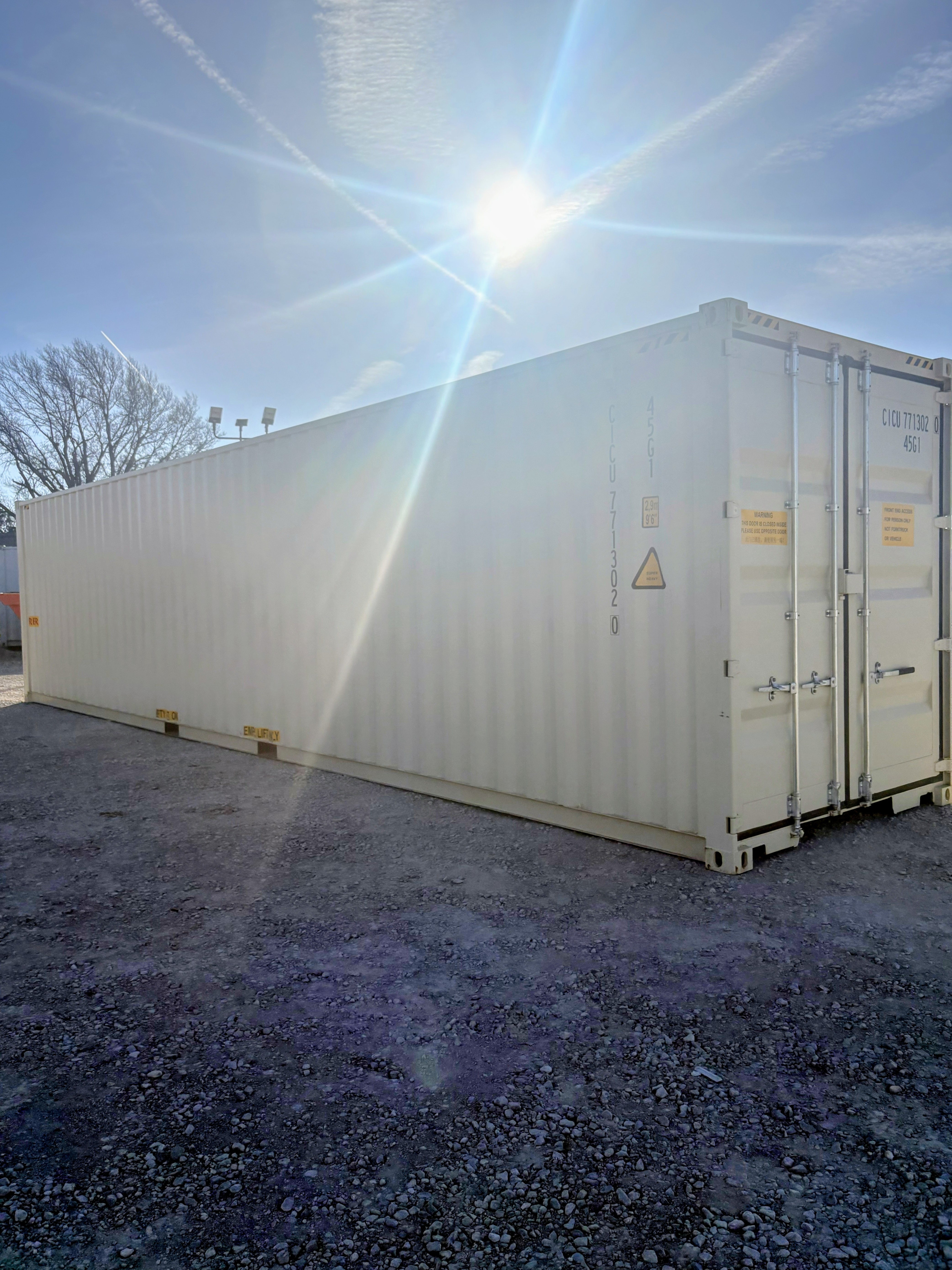 Front corner view of the product