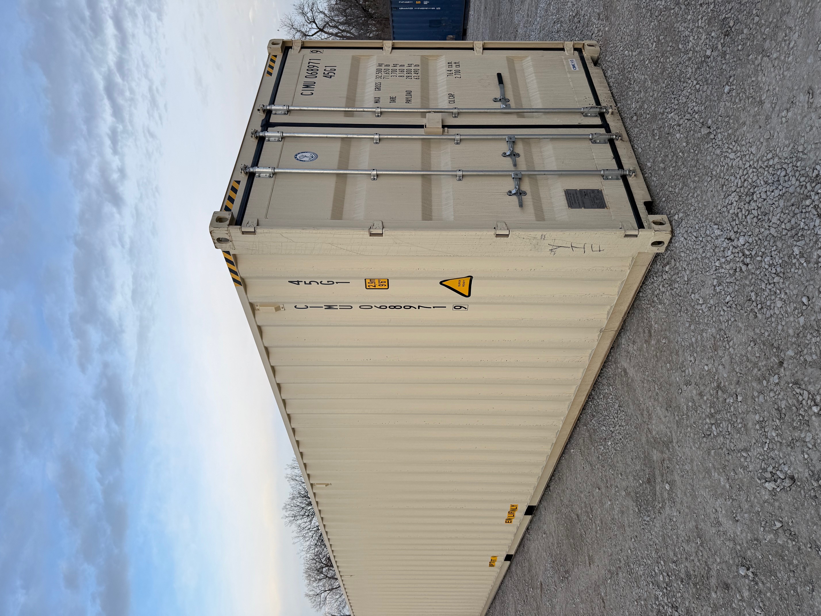 Front corner view of the product