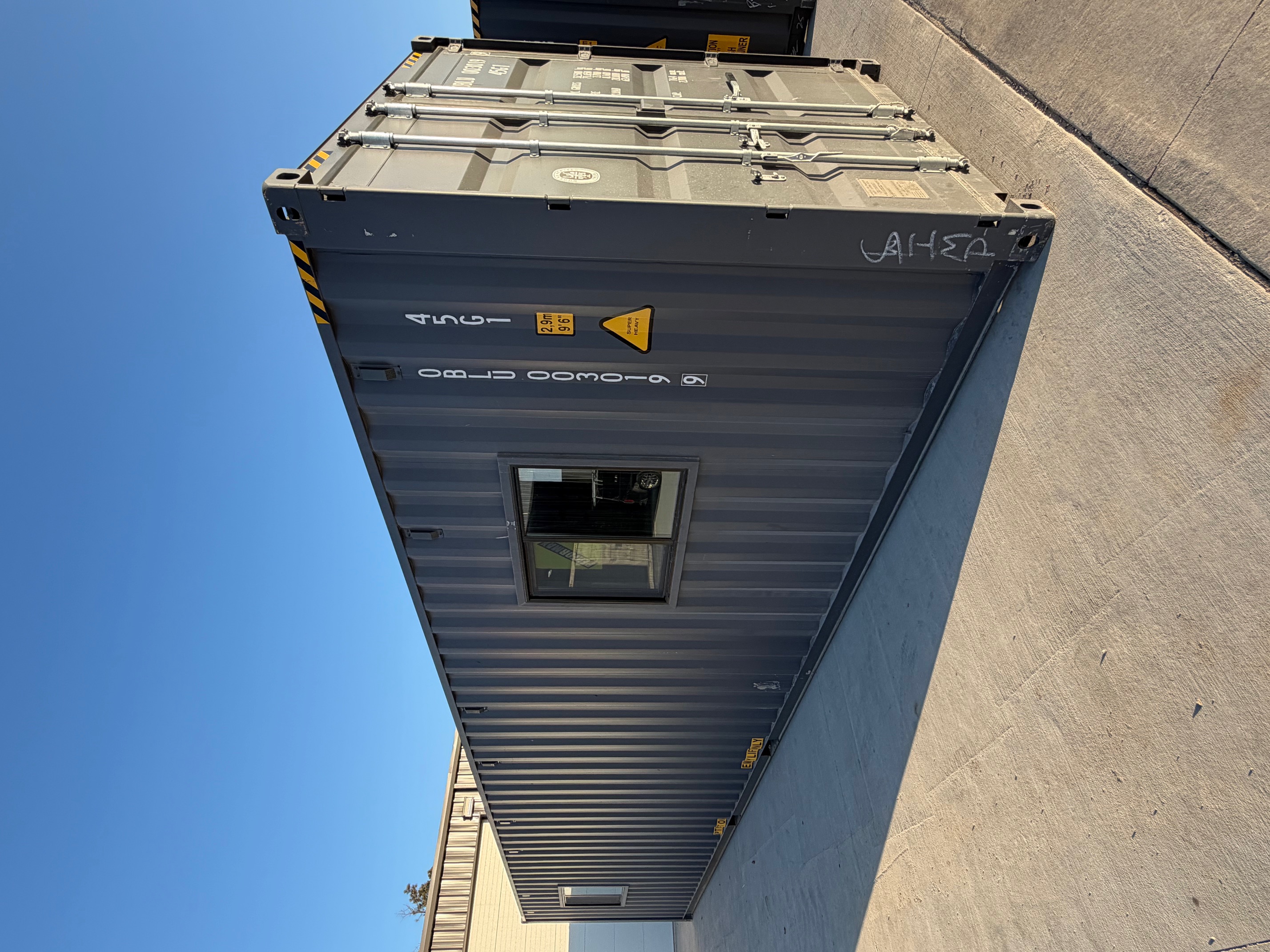 Front corner view of the product