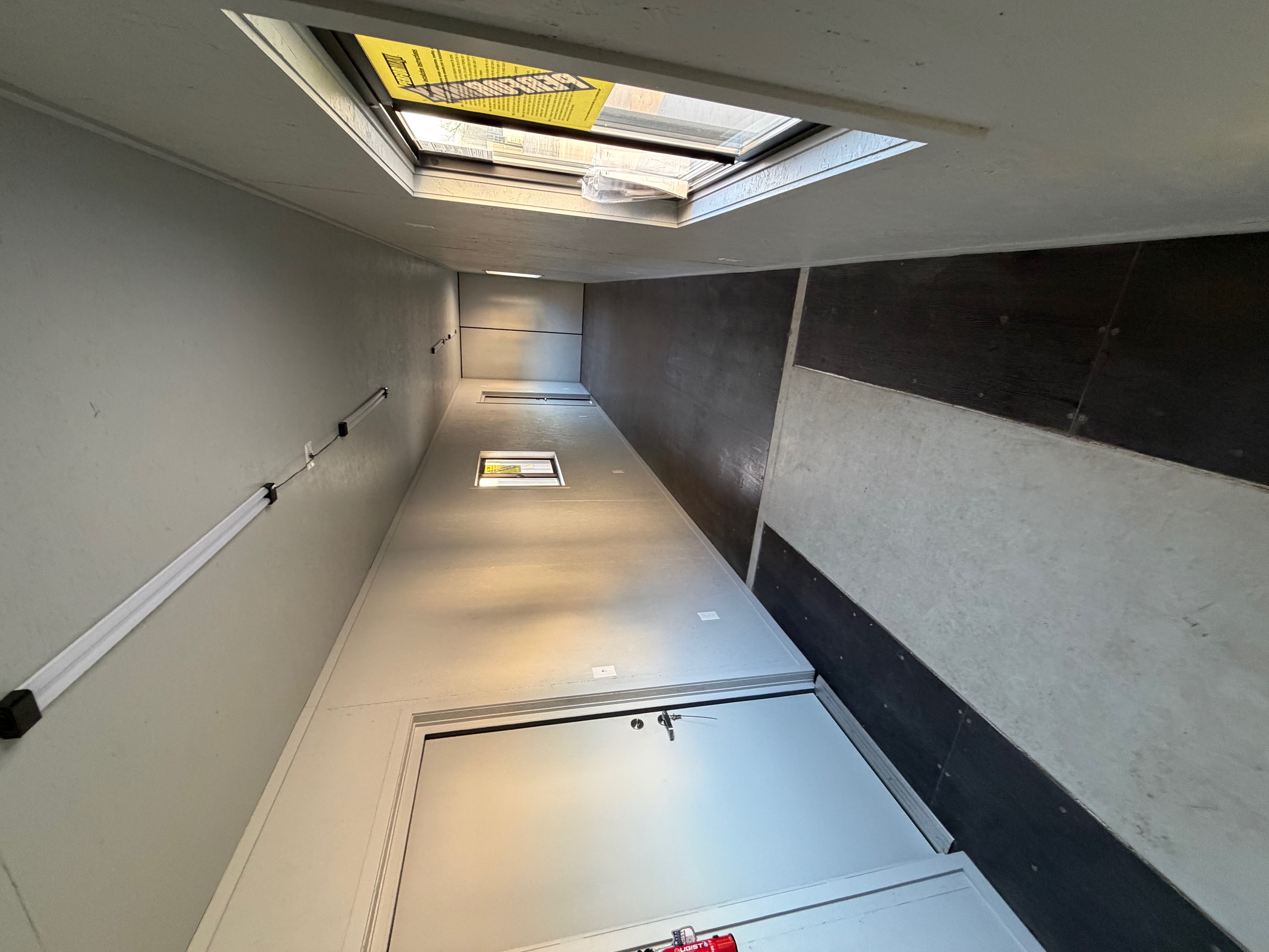Rear corner view of the product