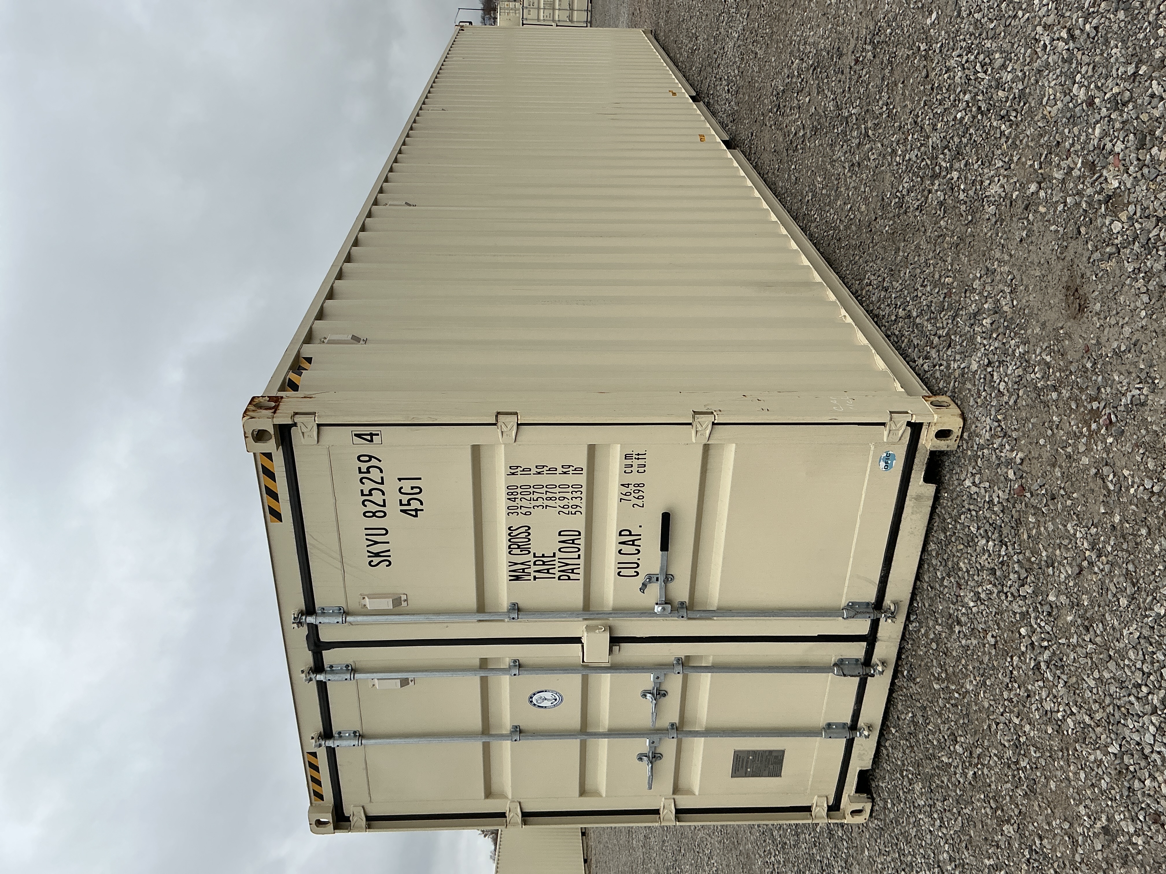 Front corner view of the product