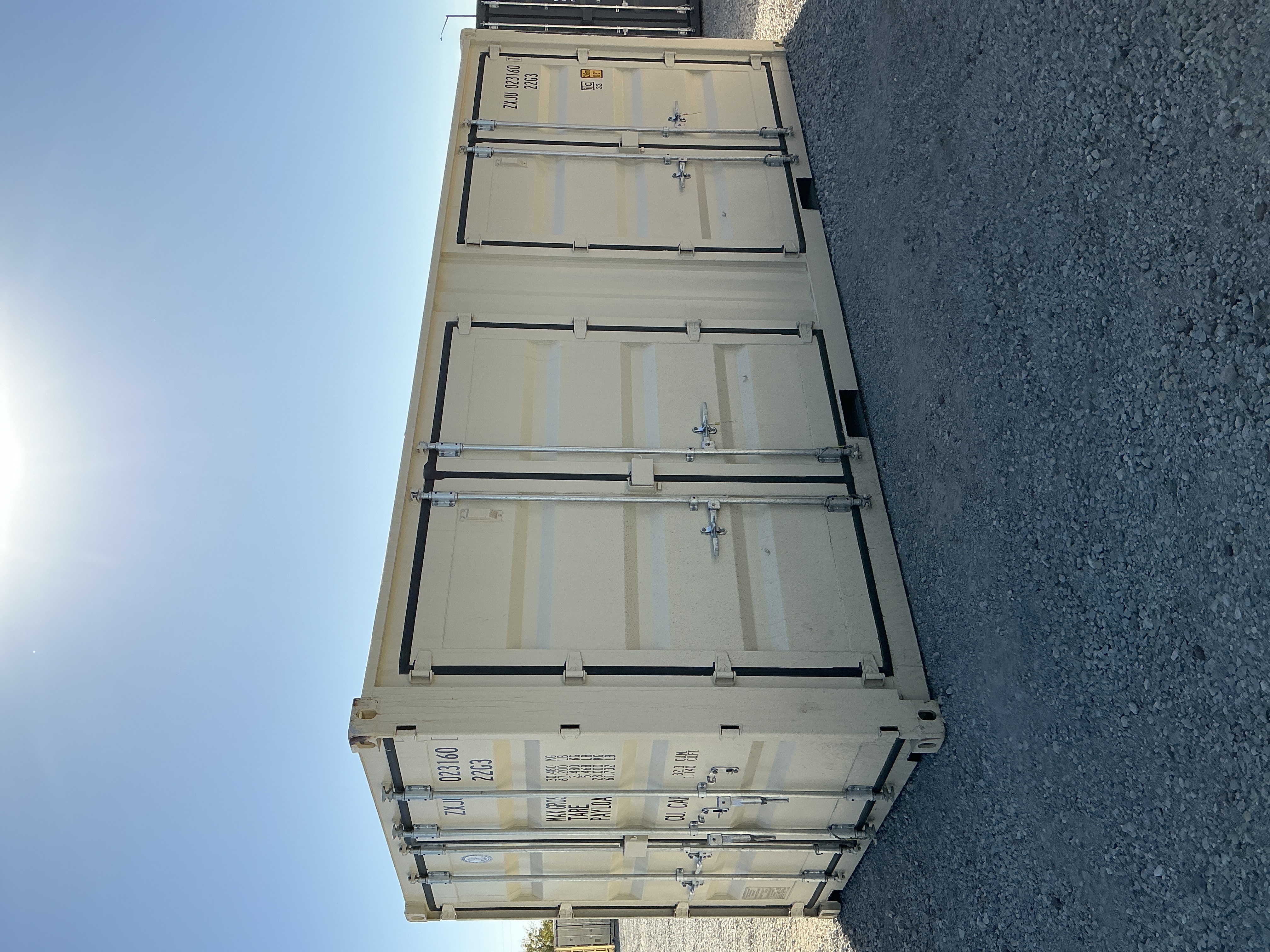 Front corner view of the product