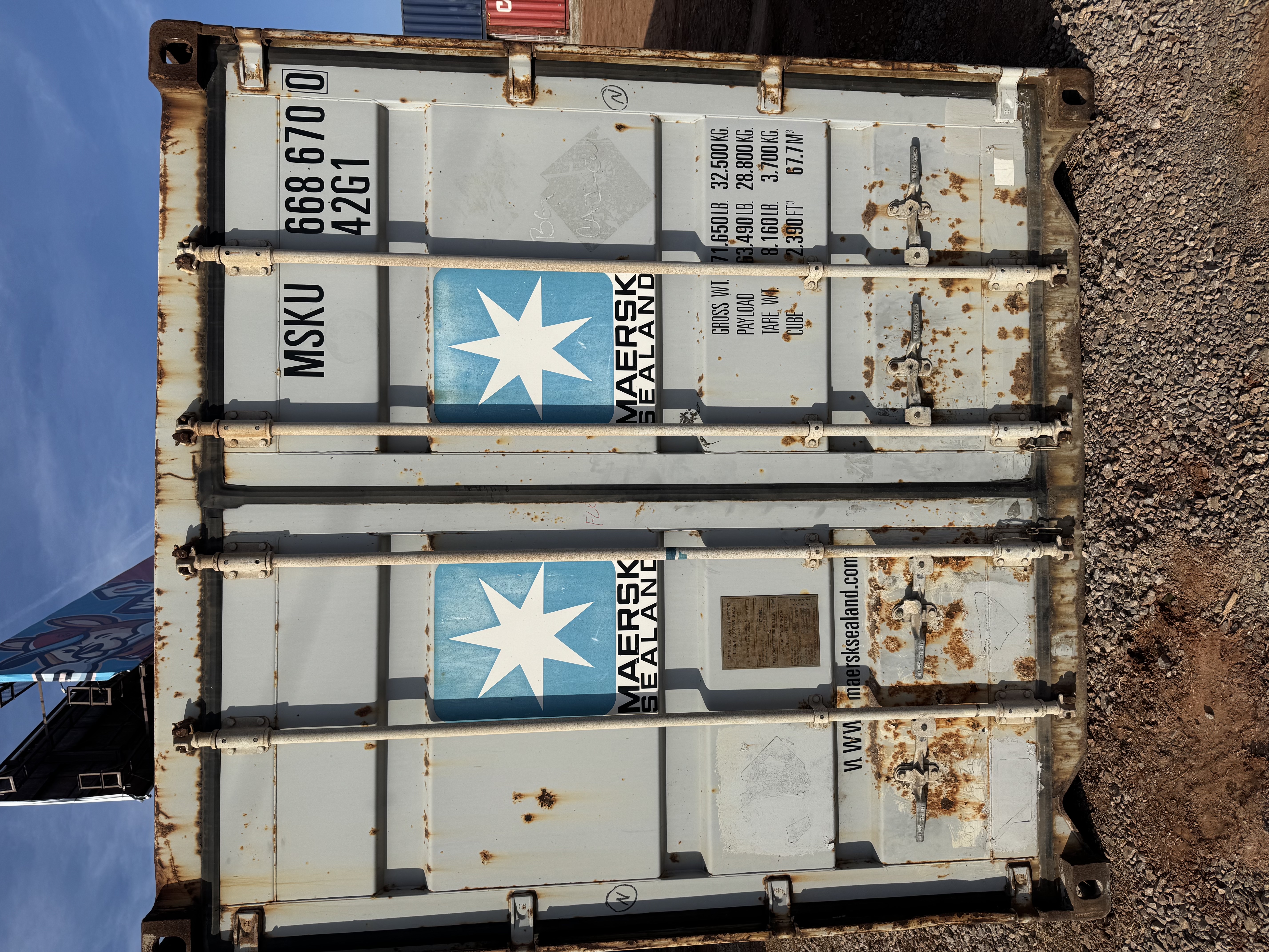 Front corner view of the product