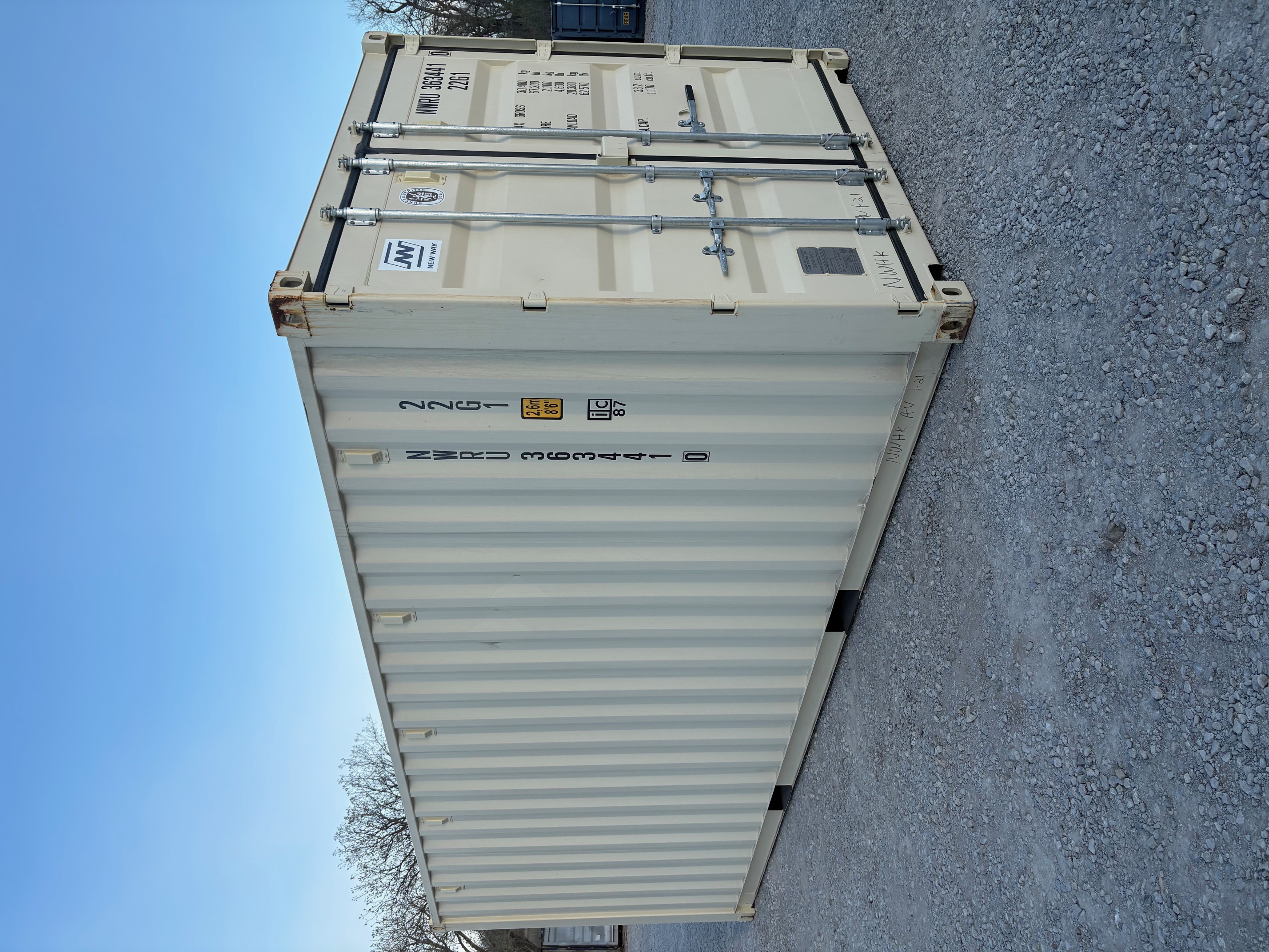 Front corner view of the product