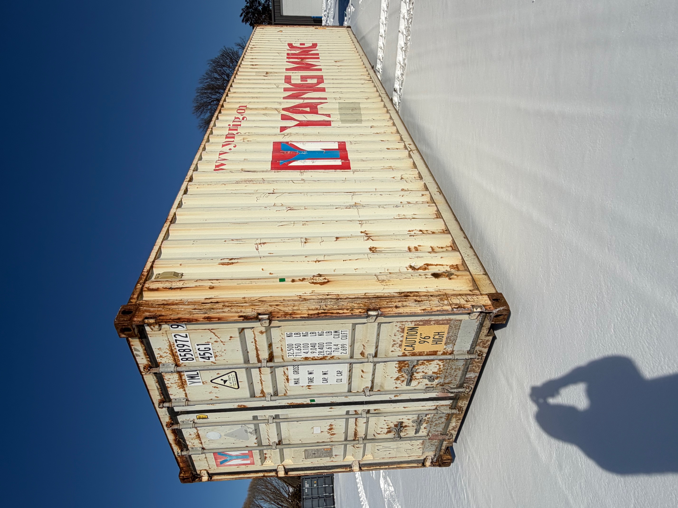 Front corner view of the product