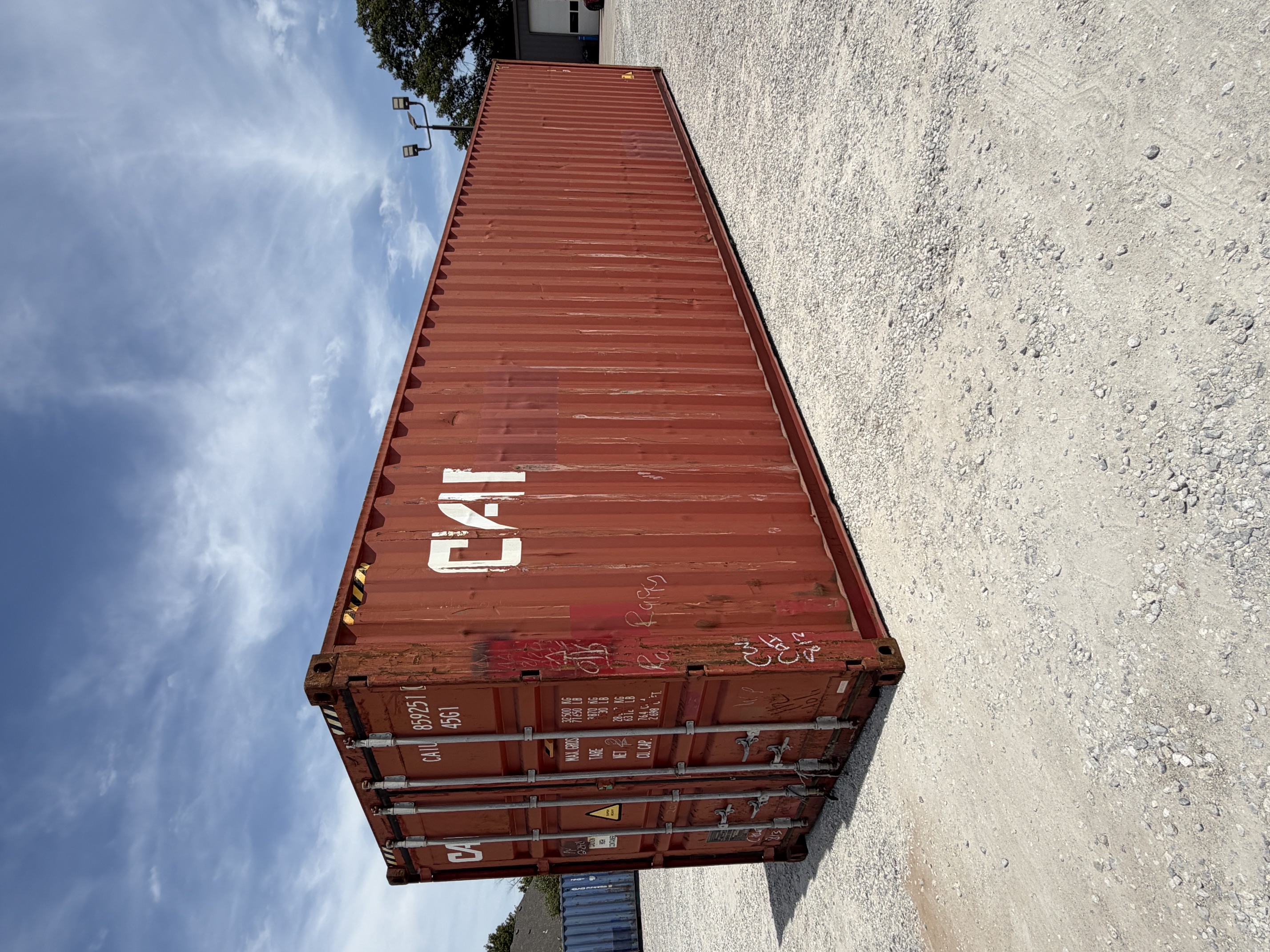 Front corner view of the product