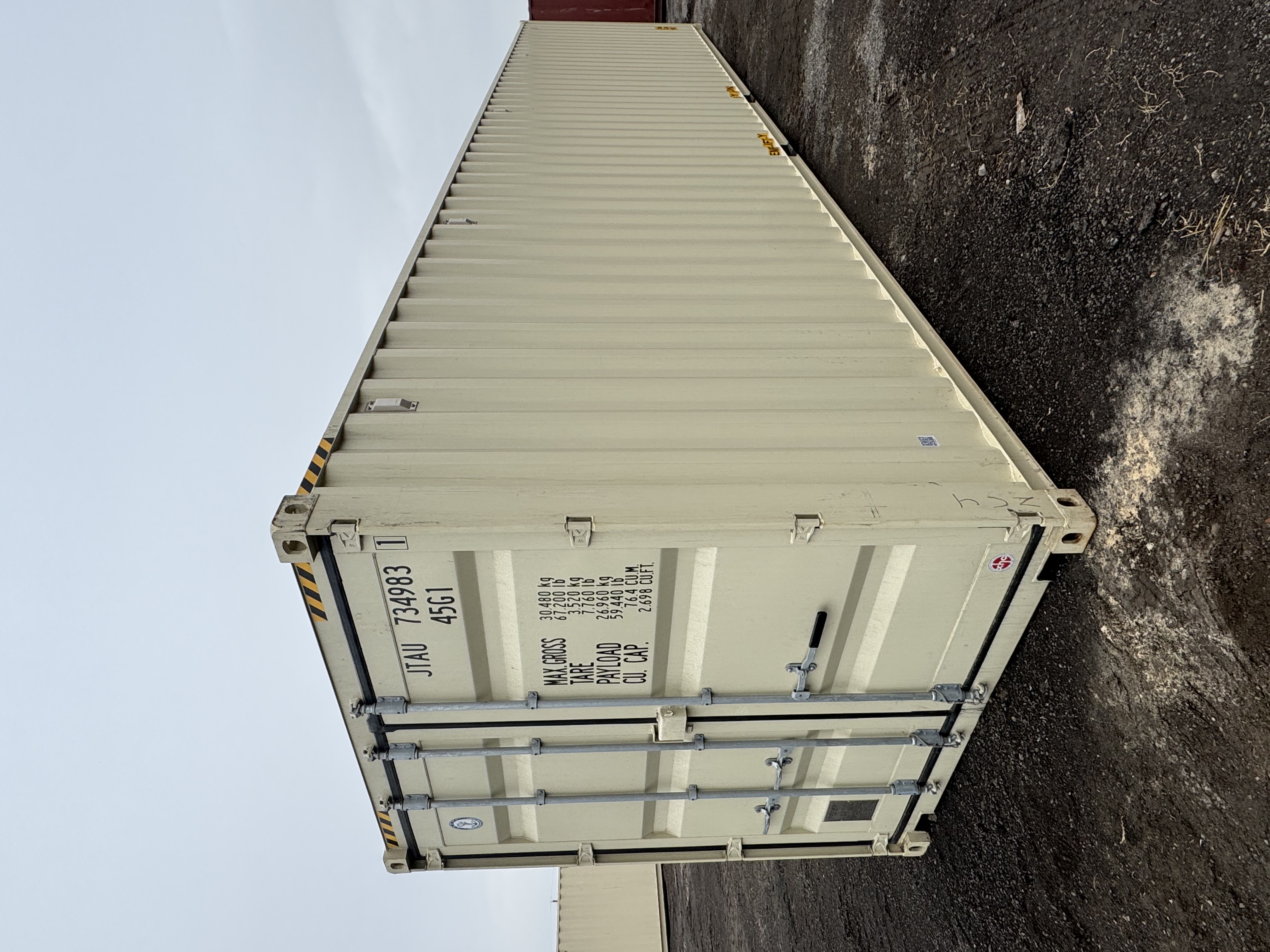 Front corner view of the product