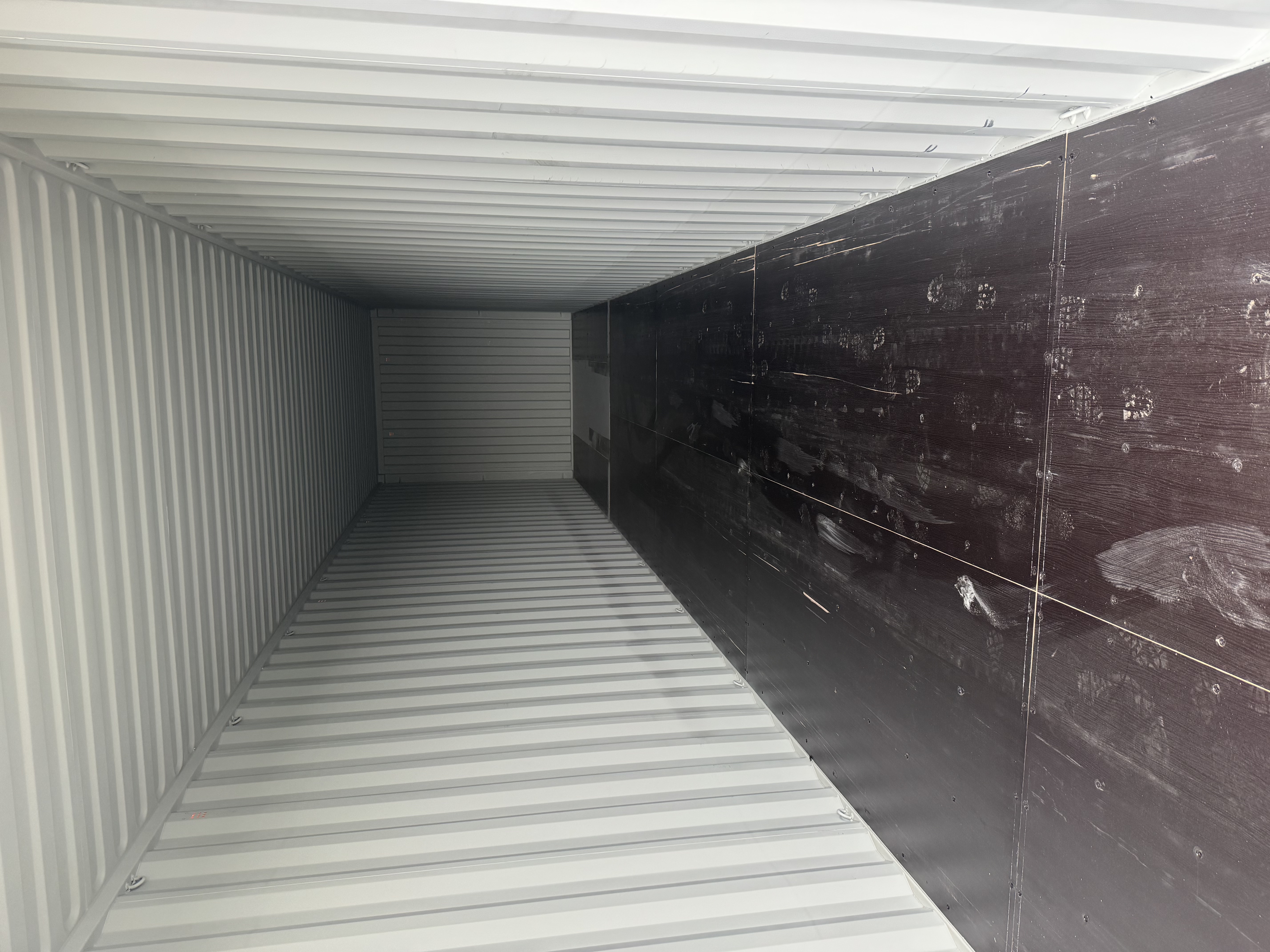 Rear corner view of the product