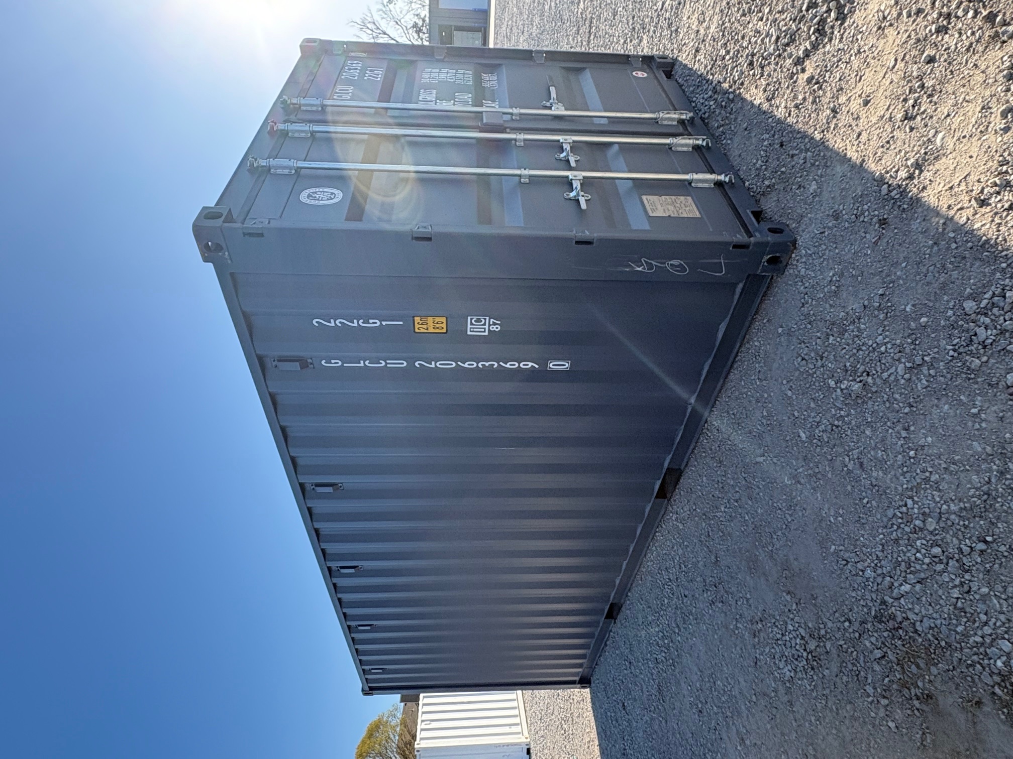 Front corner view of the product