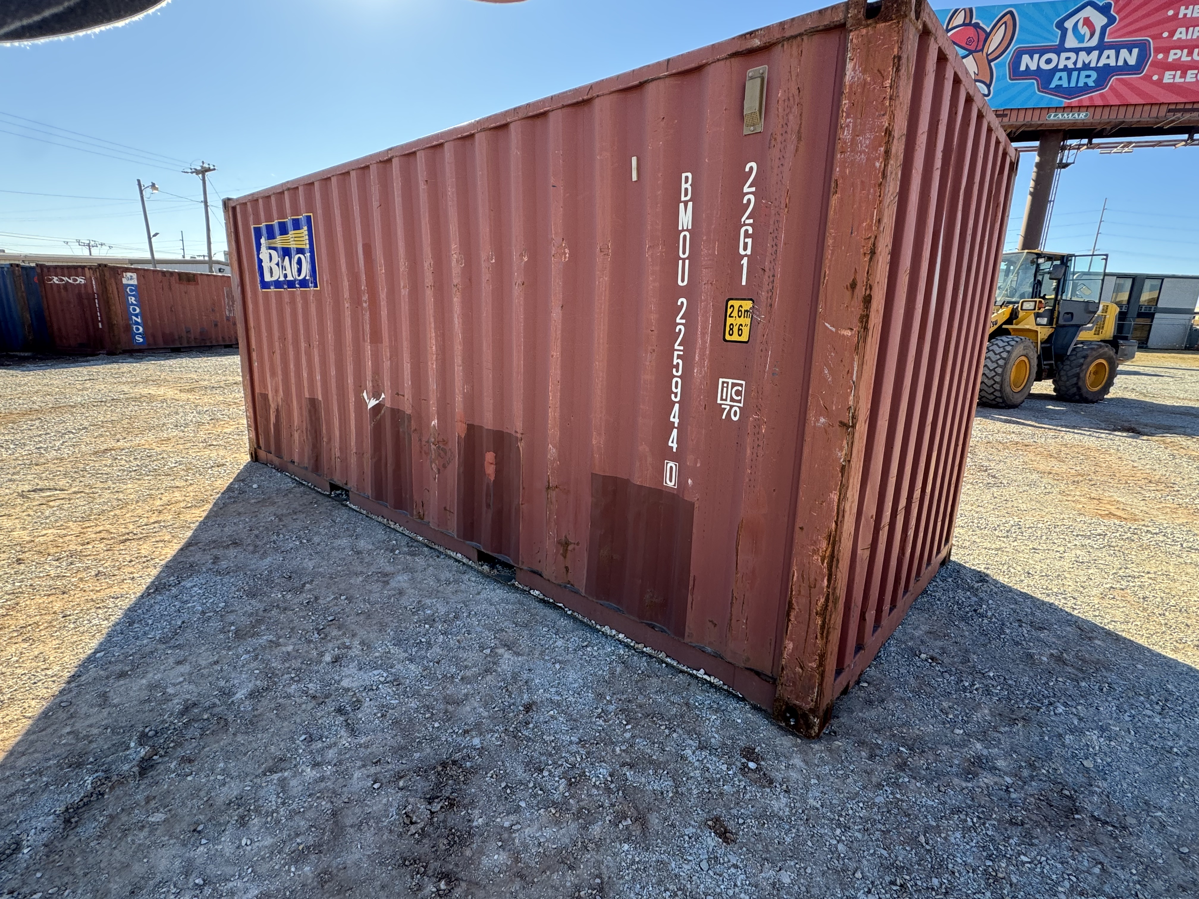 Front corner view of the product