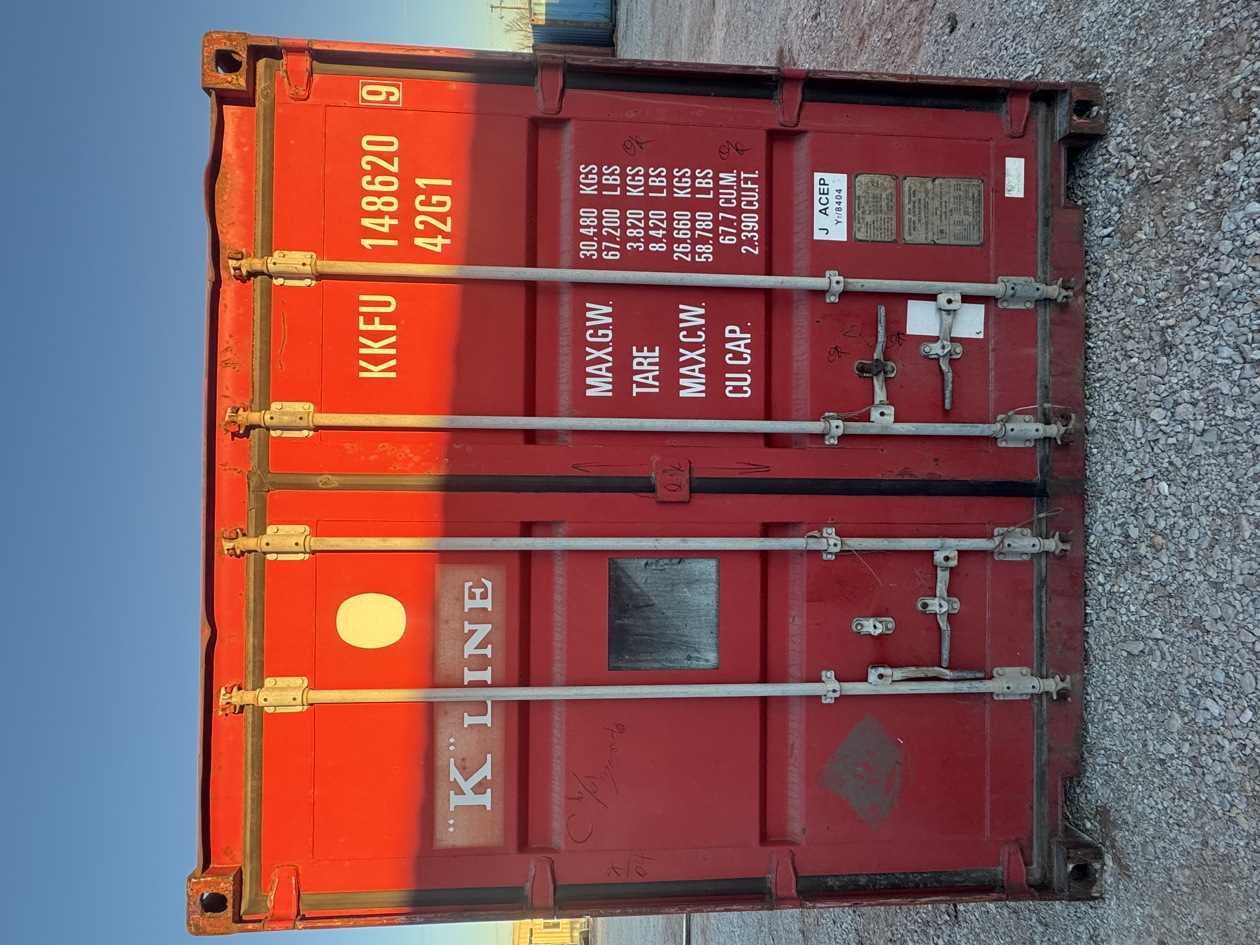 Front corner view of the product