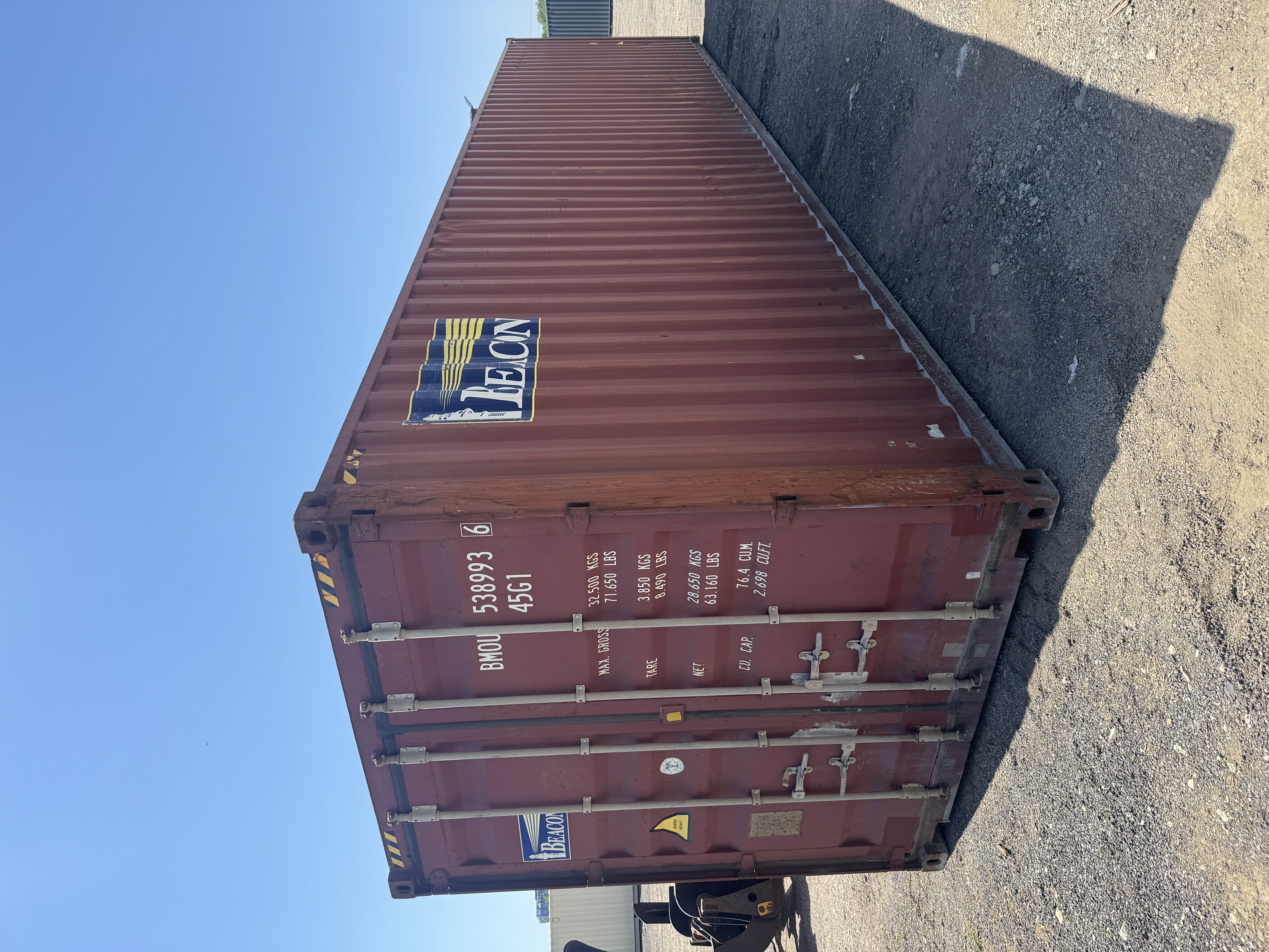 Front corner view of the product