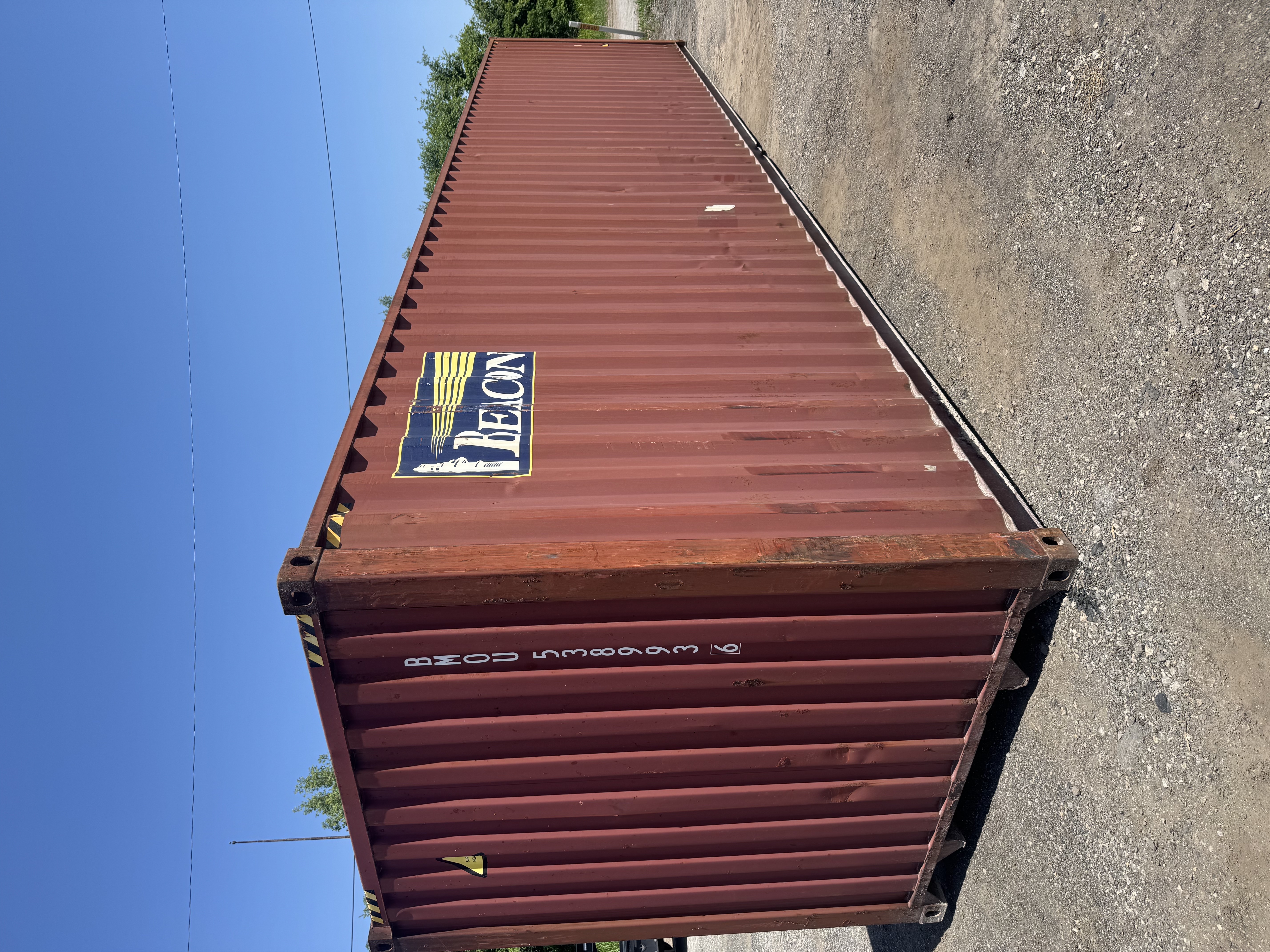 Rear corner view of the product