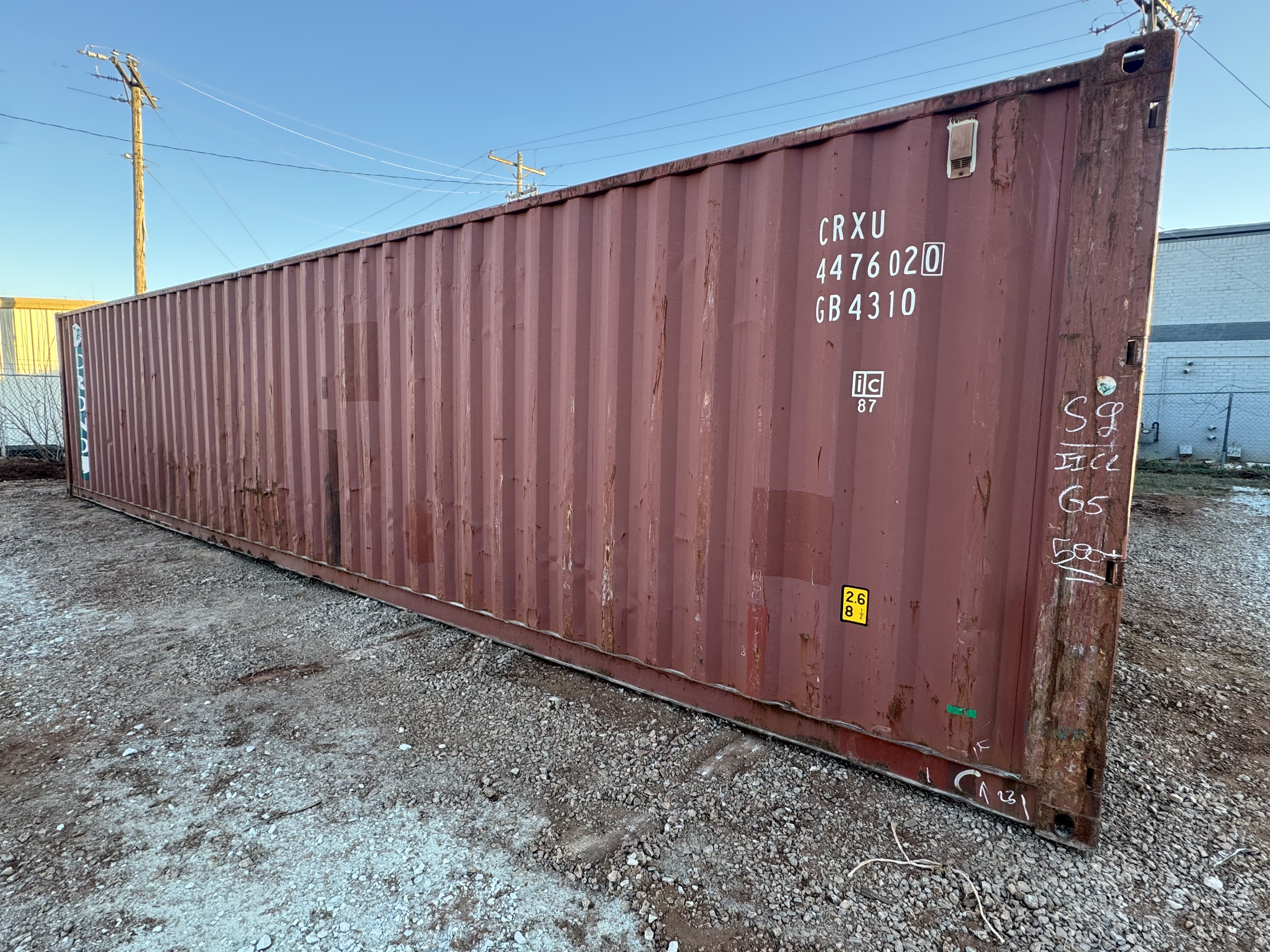 Front corner view of the product