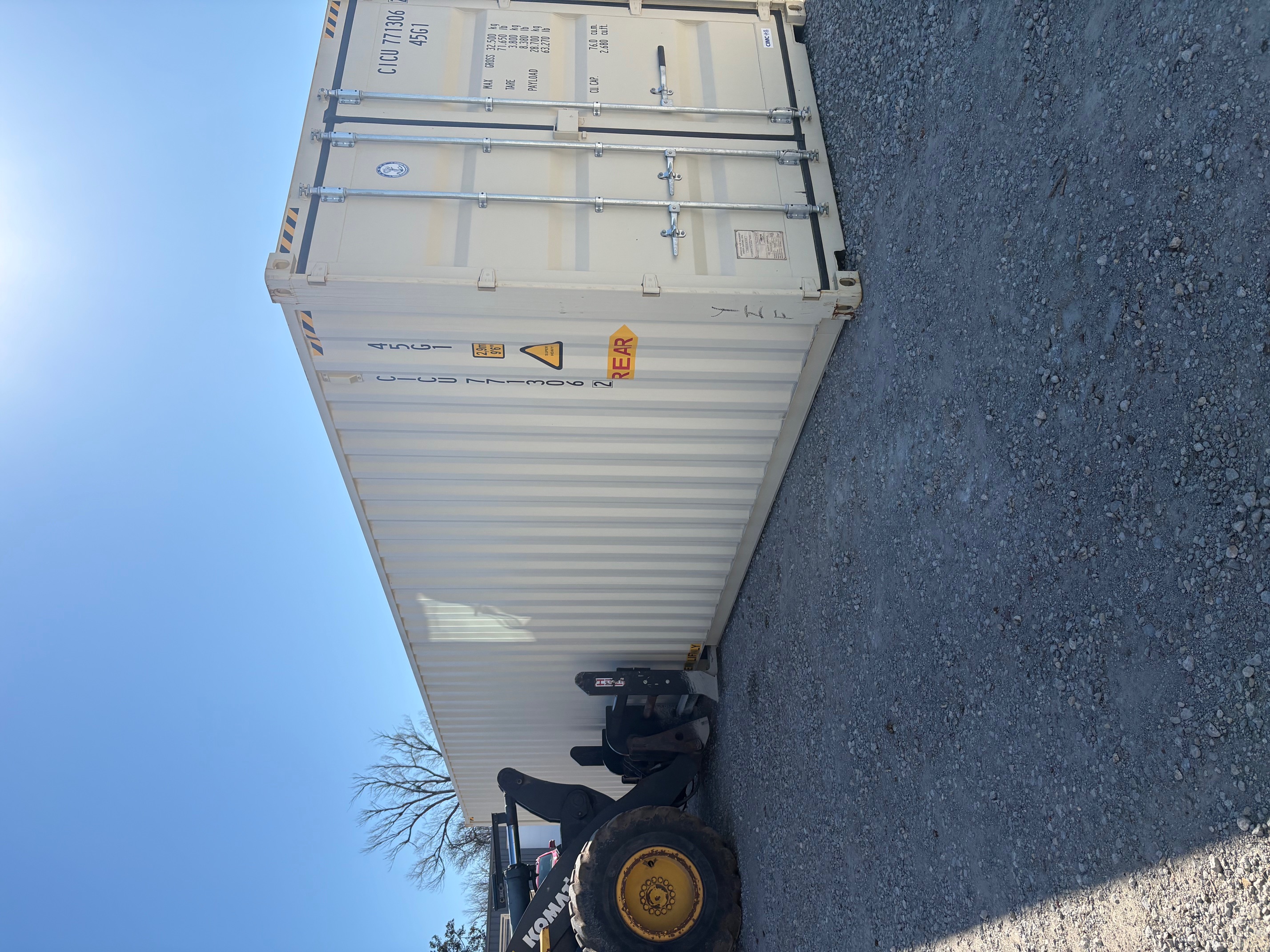 Rear corner view of the product