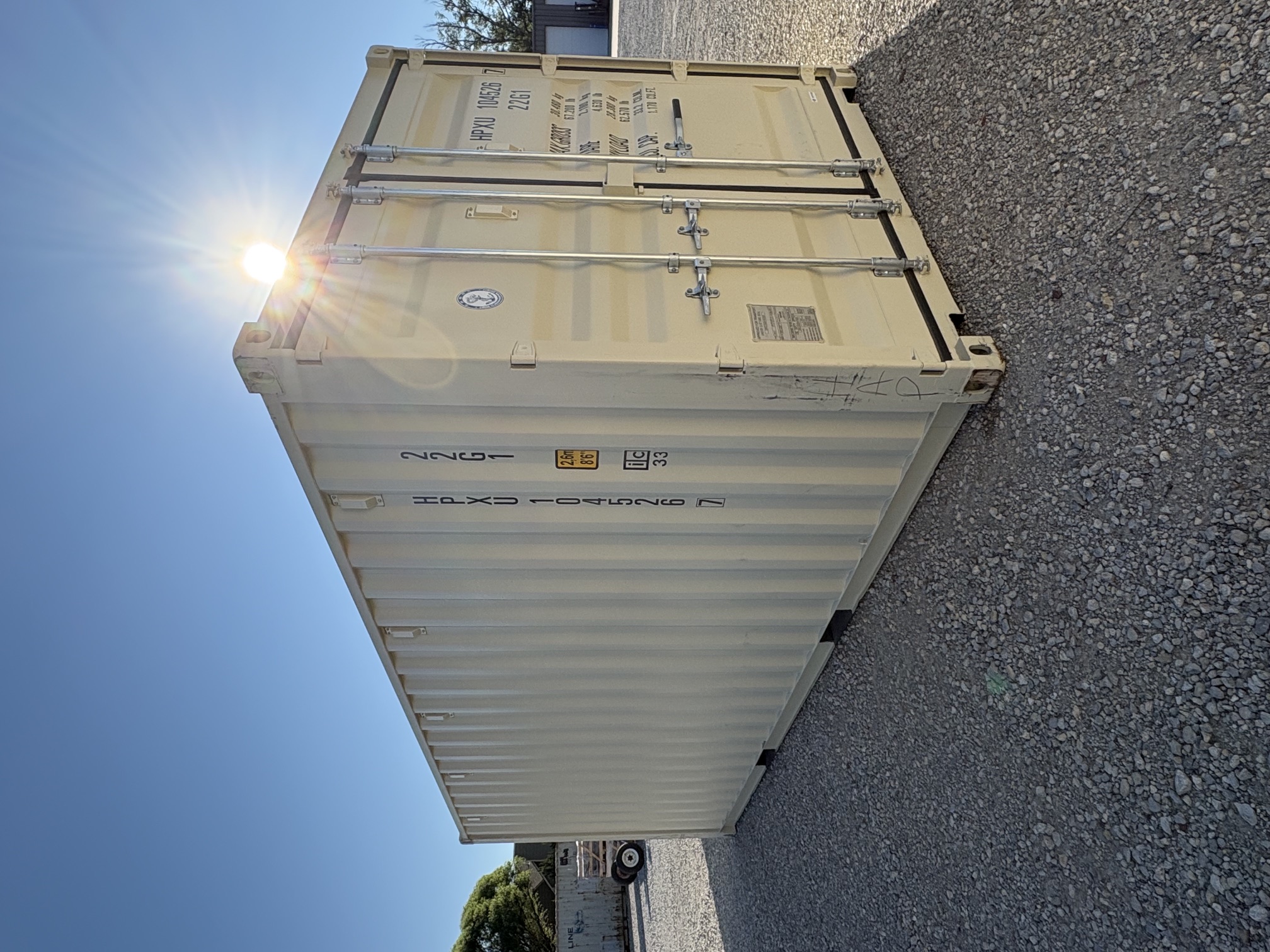 Front corner view of the product