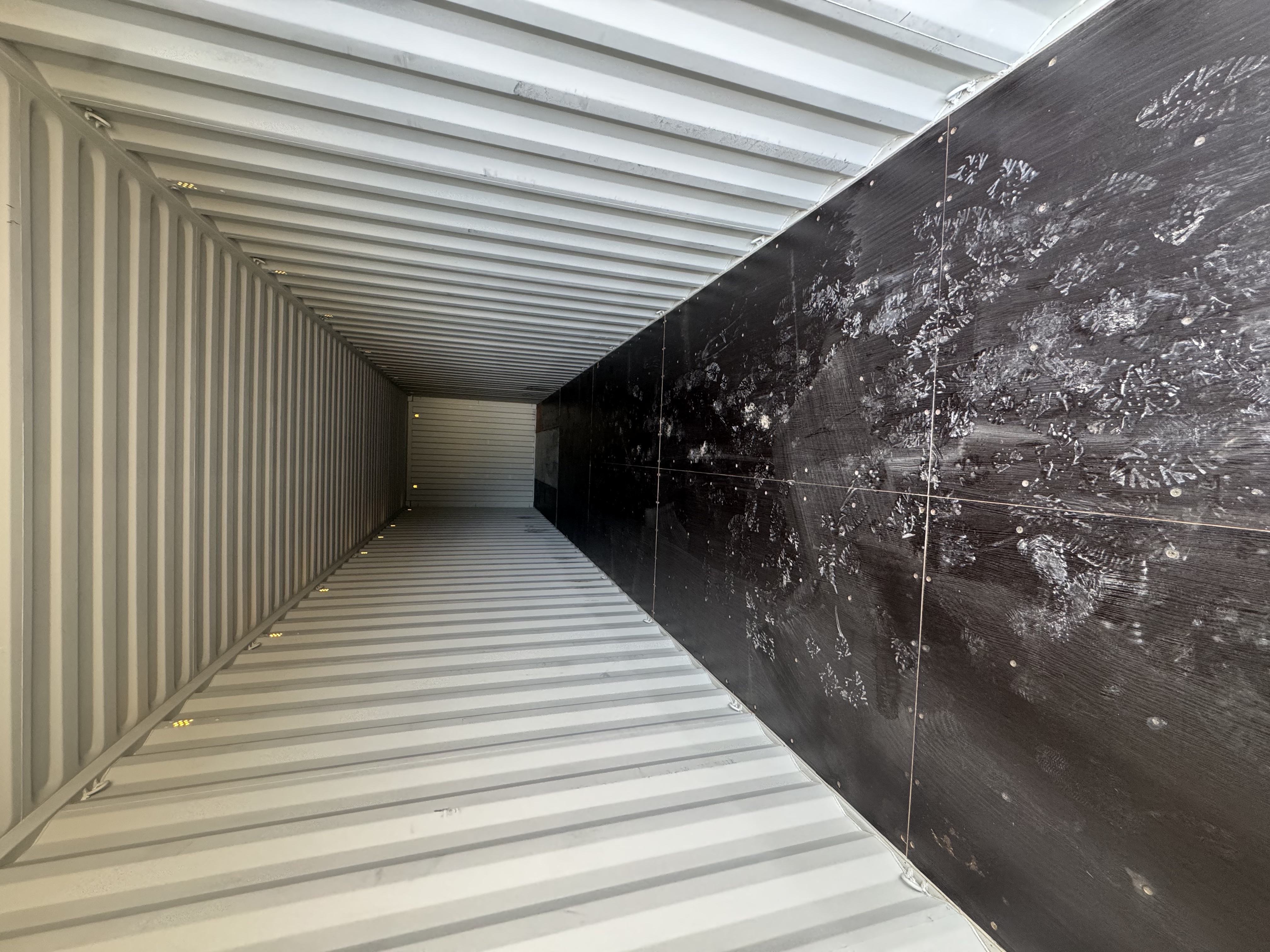 Rear corner view of the product