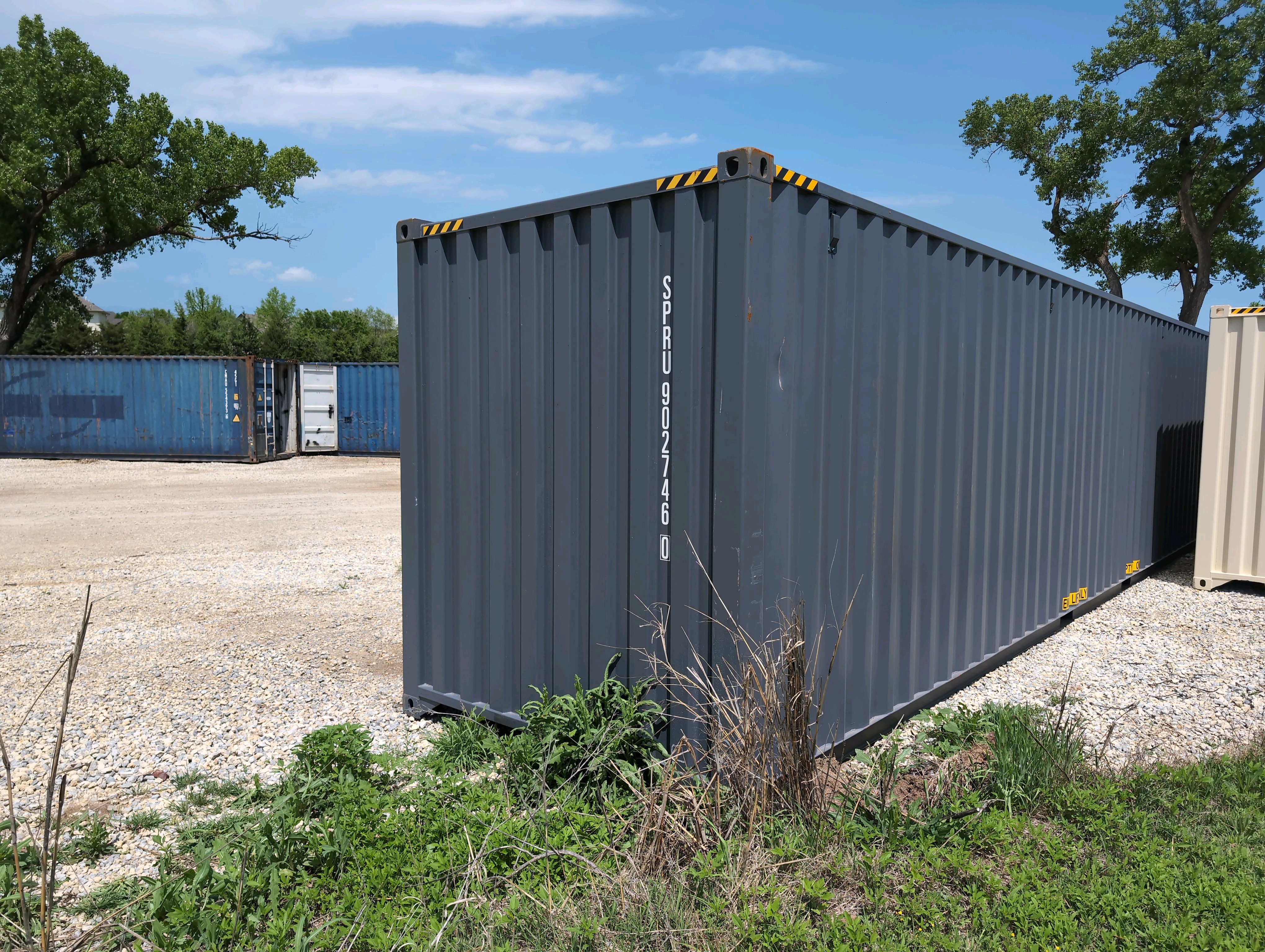 Rear corner view of the product