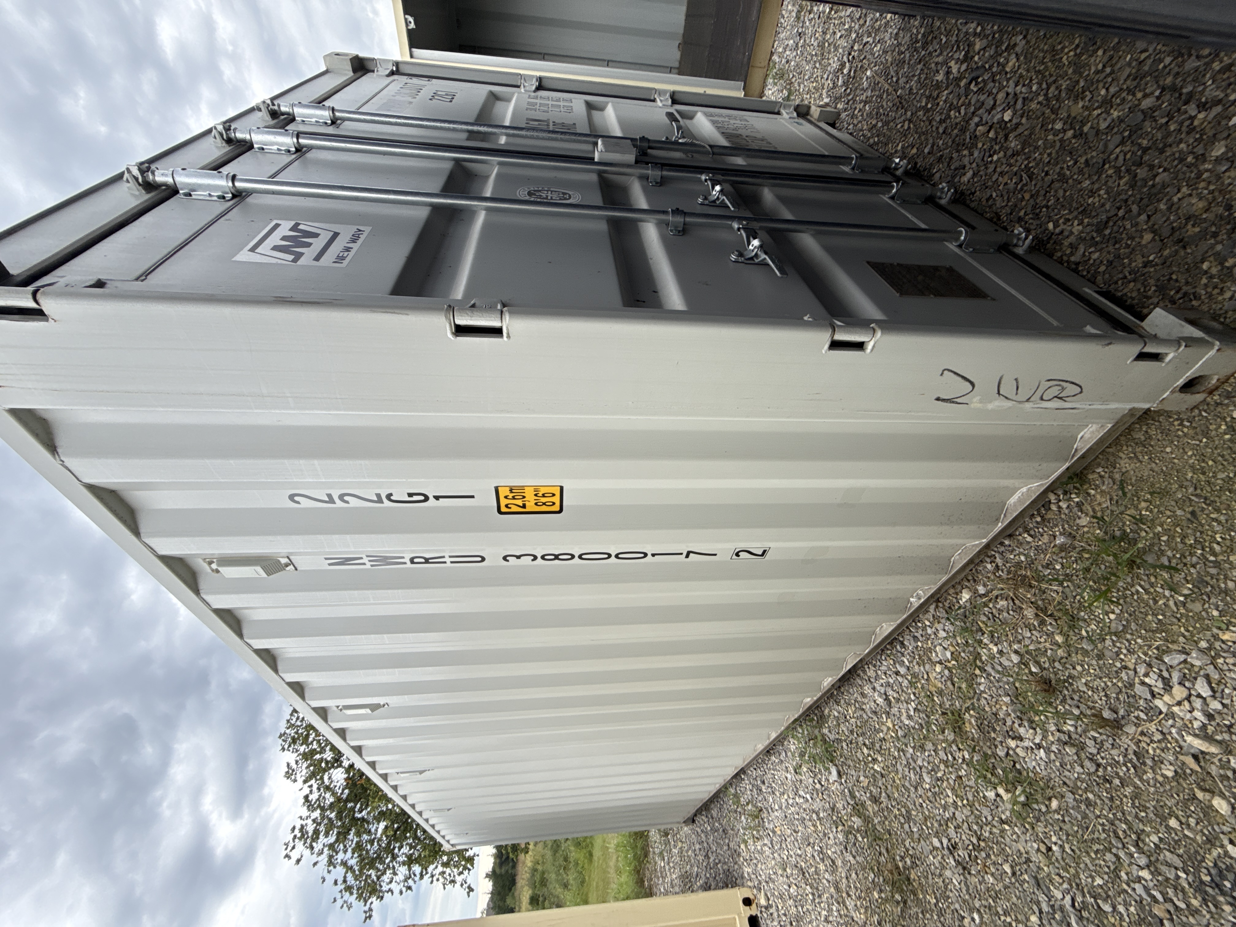 Front corner view of the product