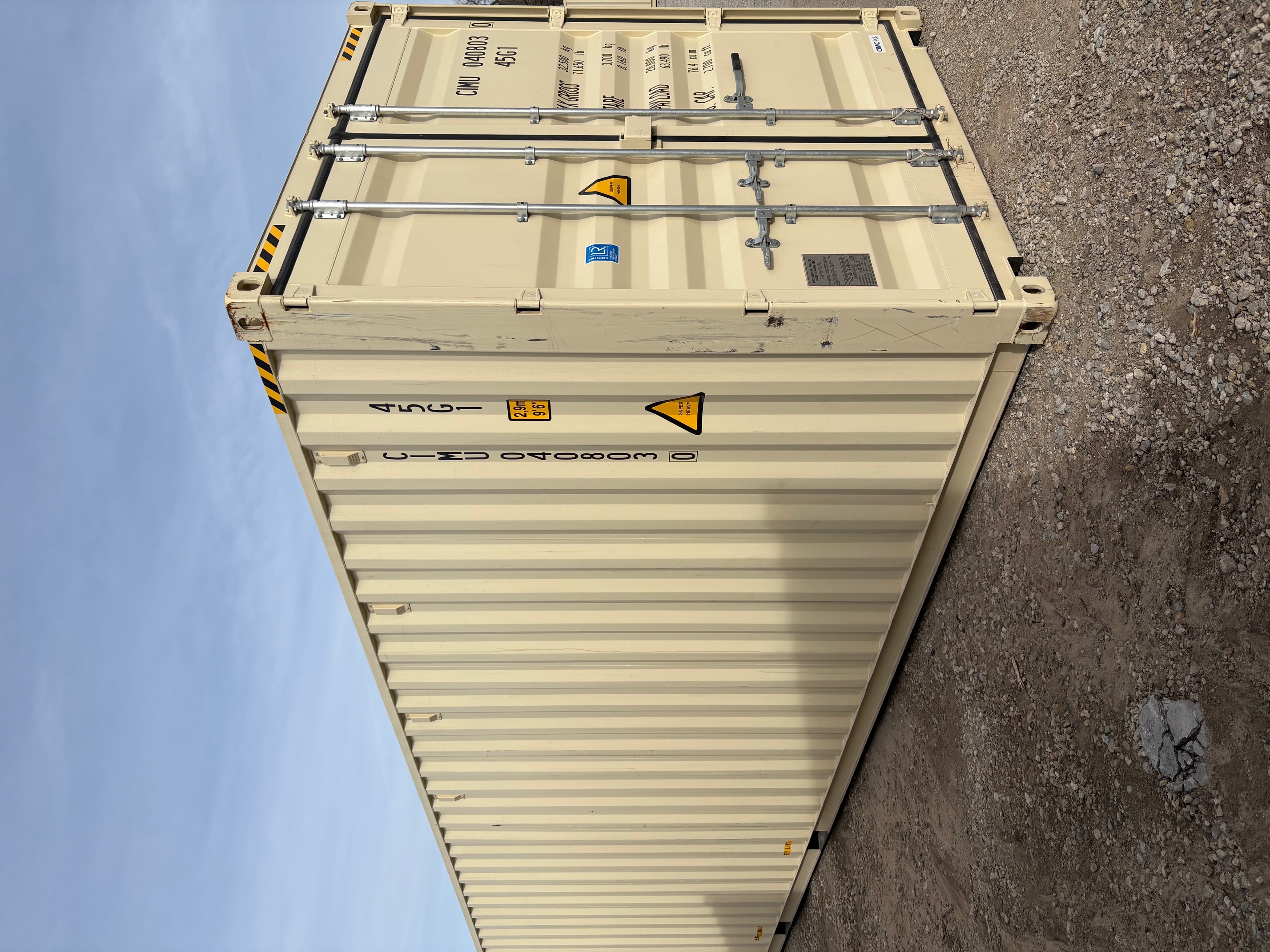 Front corner view of the product