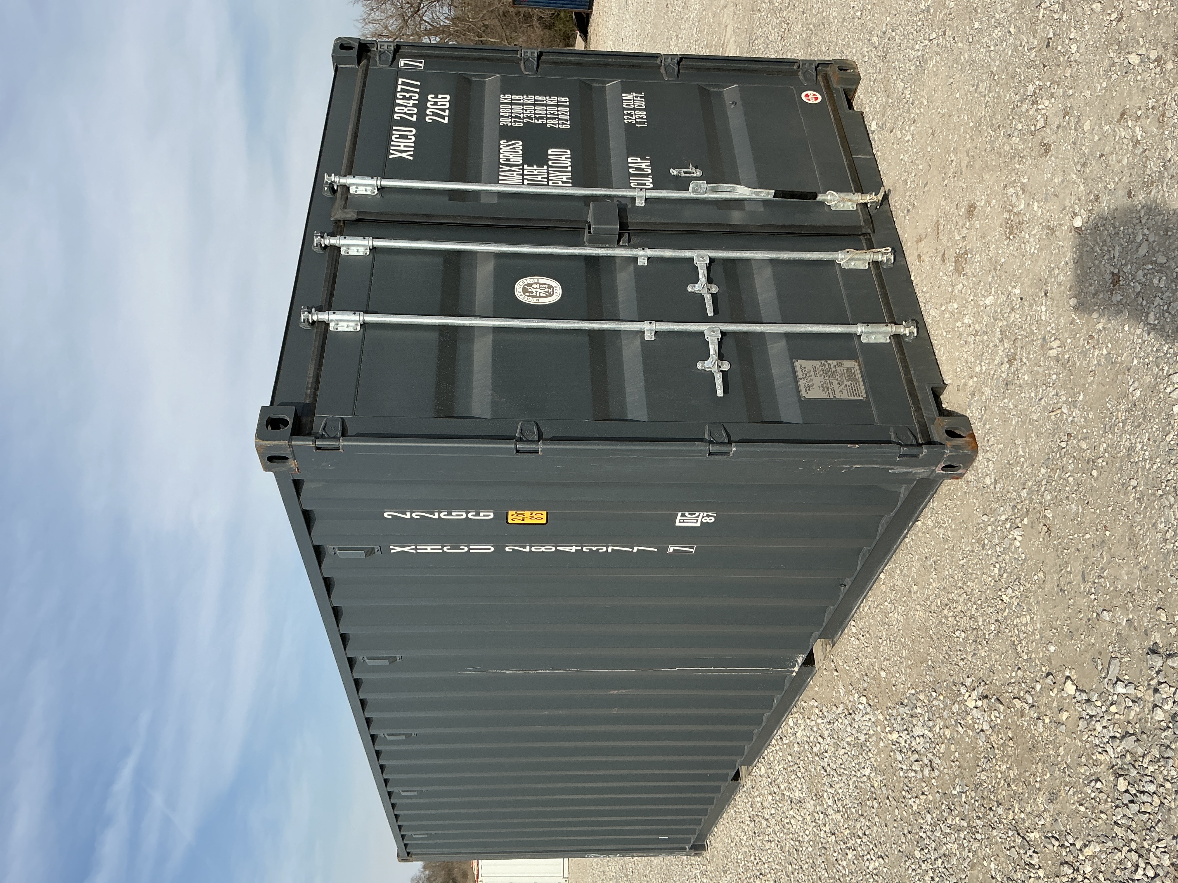 Front corner view of the product