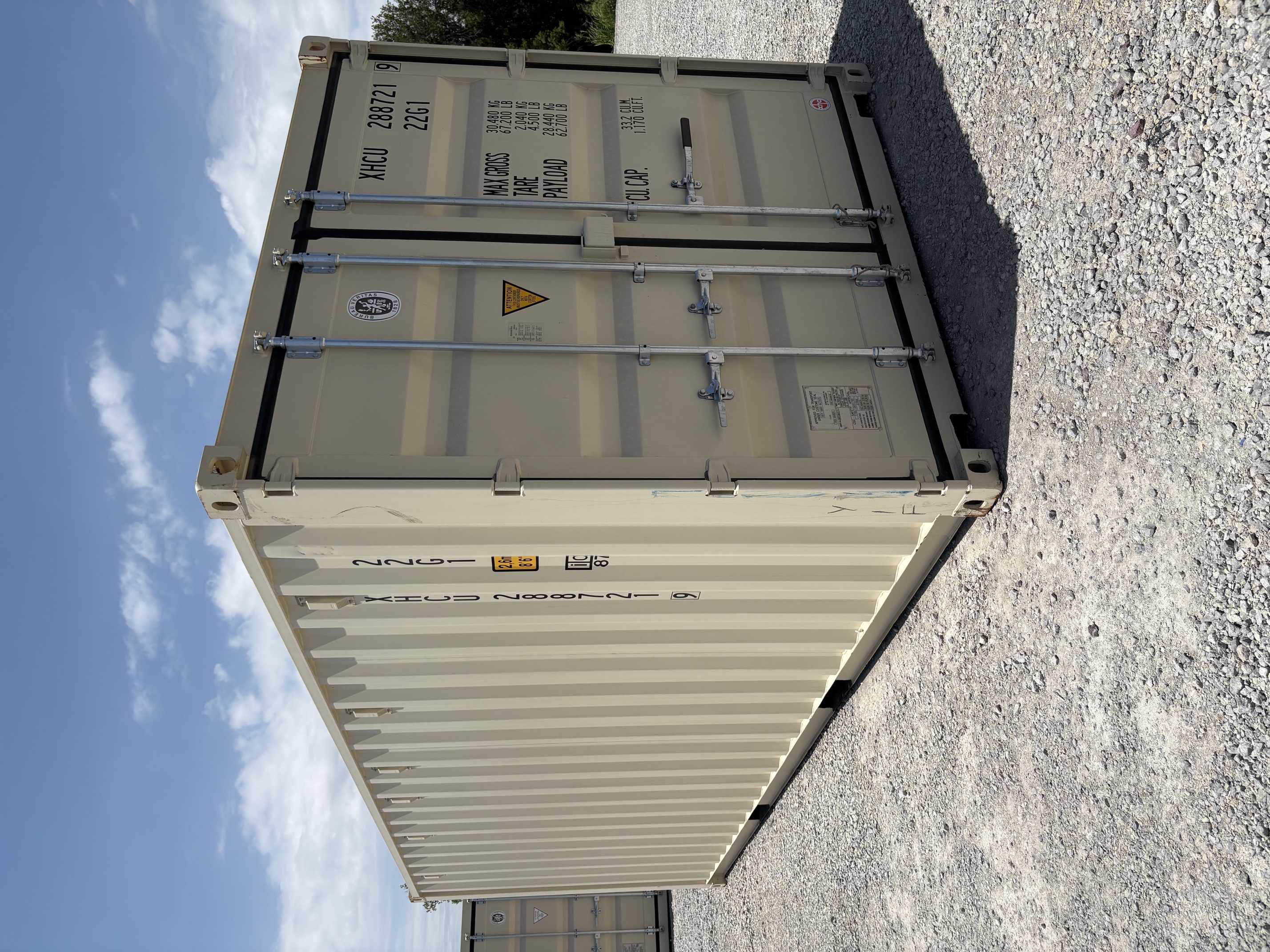 Front corner view of the product