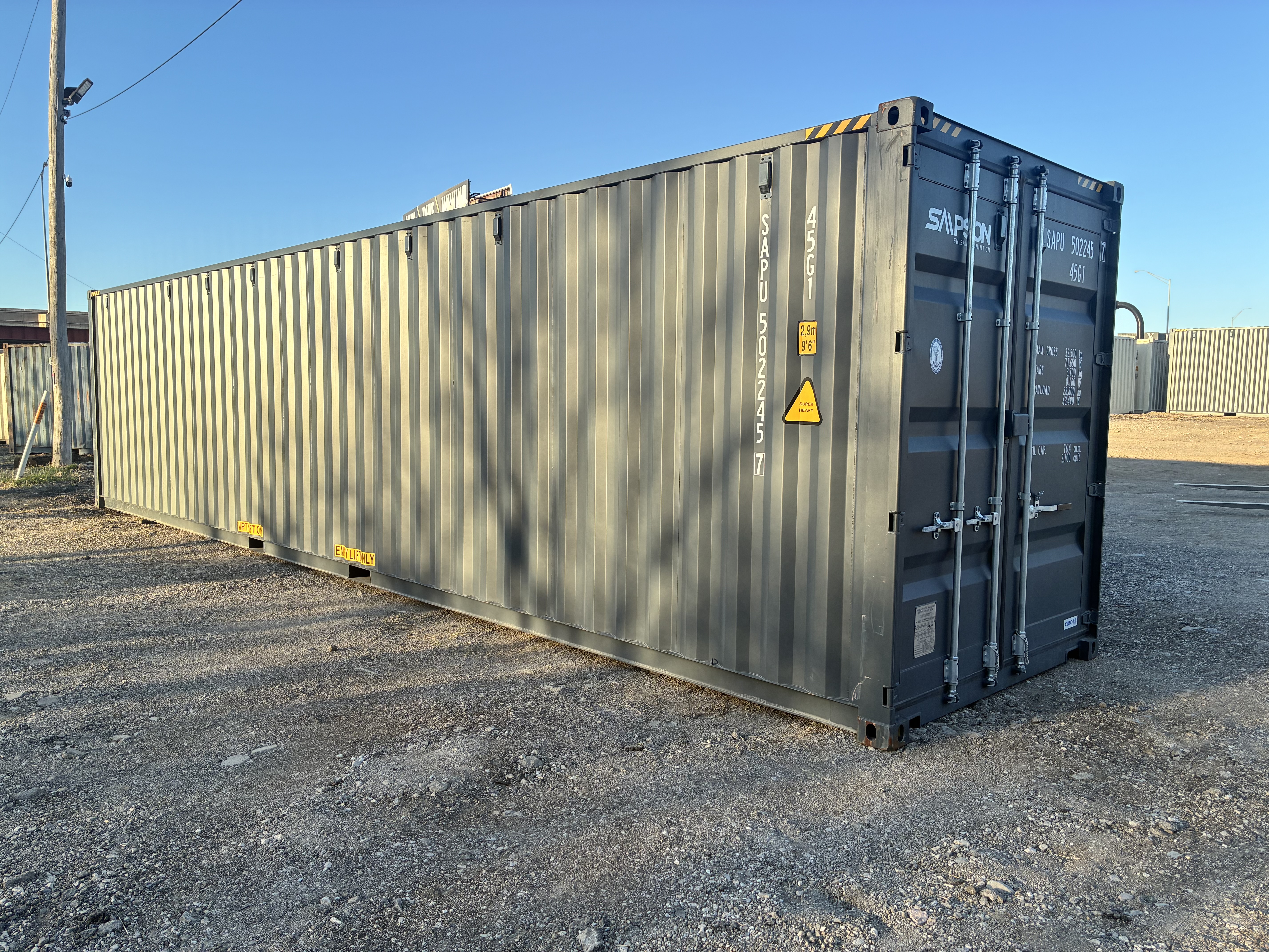 Front corner view of the product