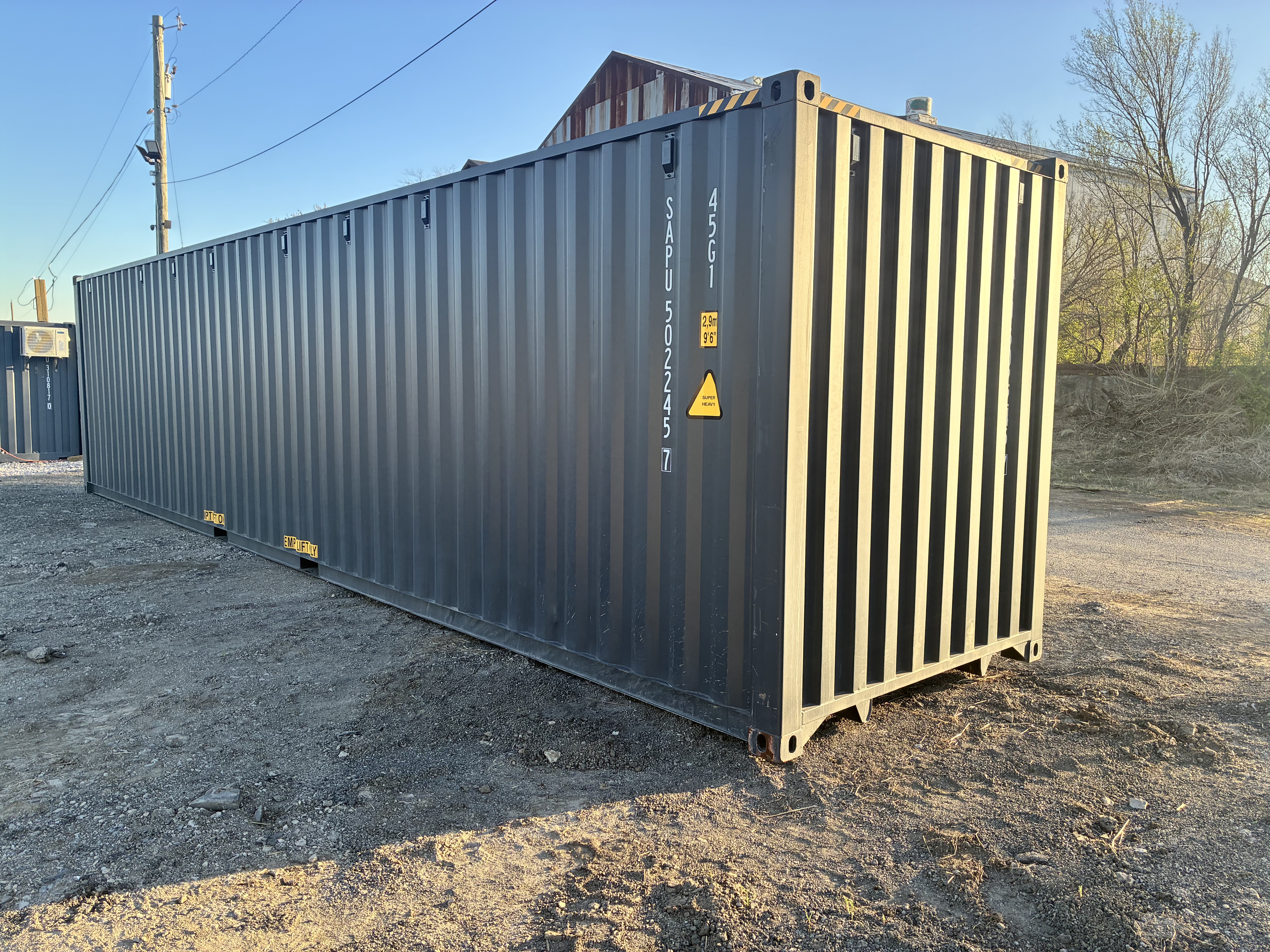 Rear corner view of the product