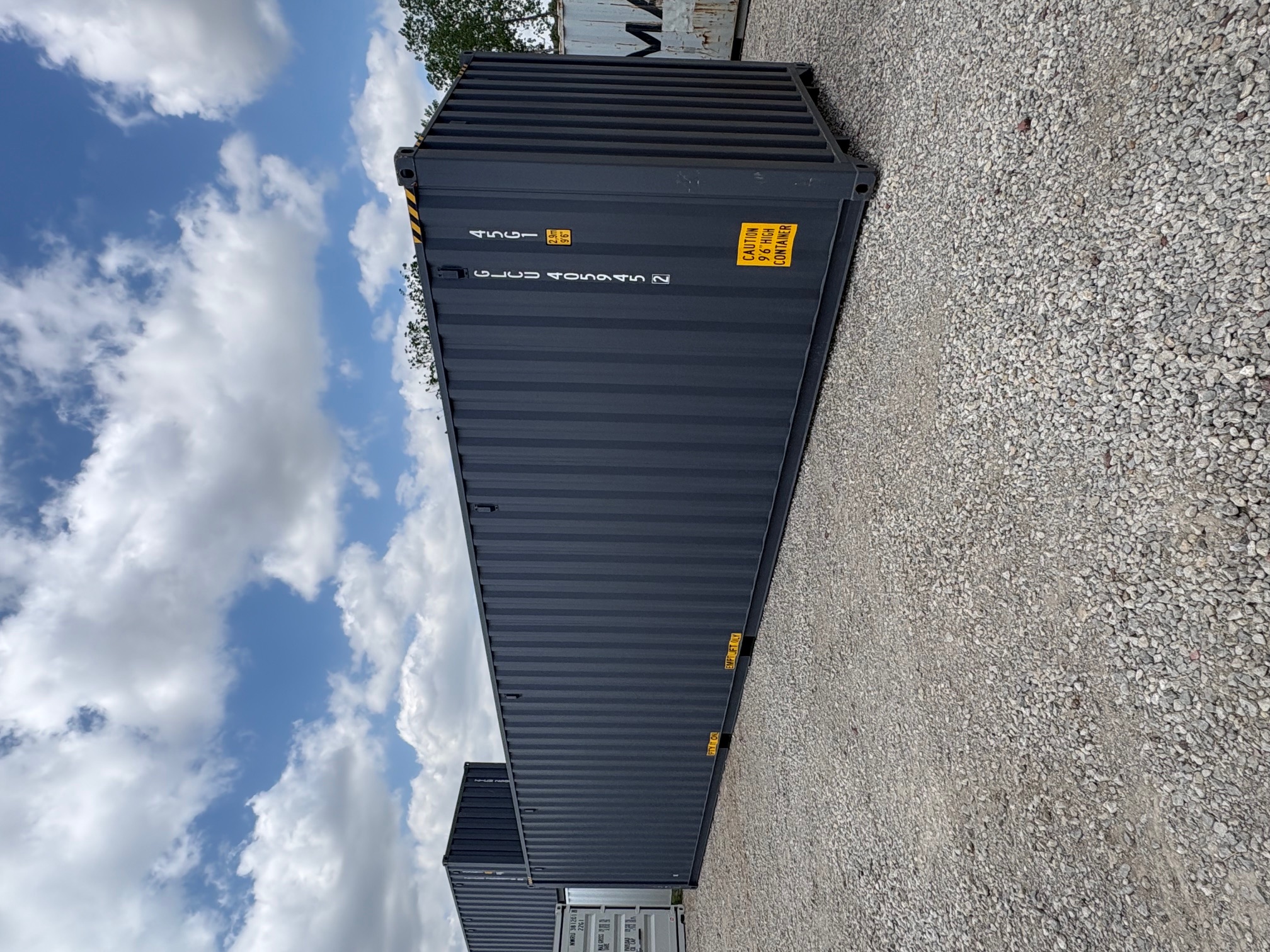 Rear corner view of the product