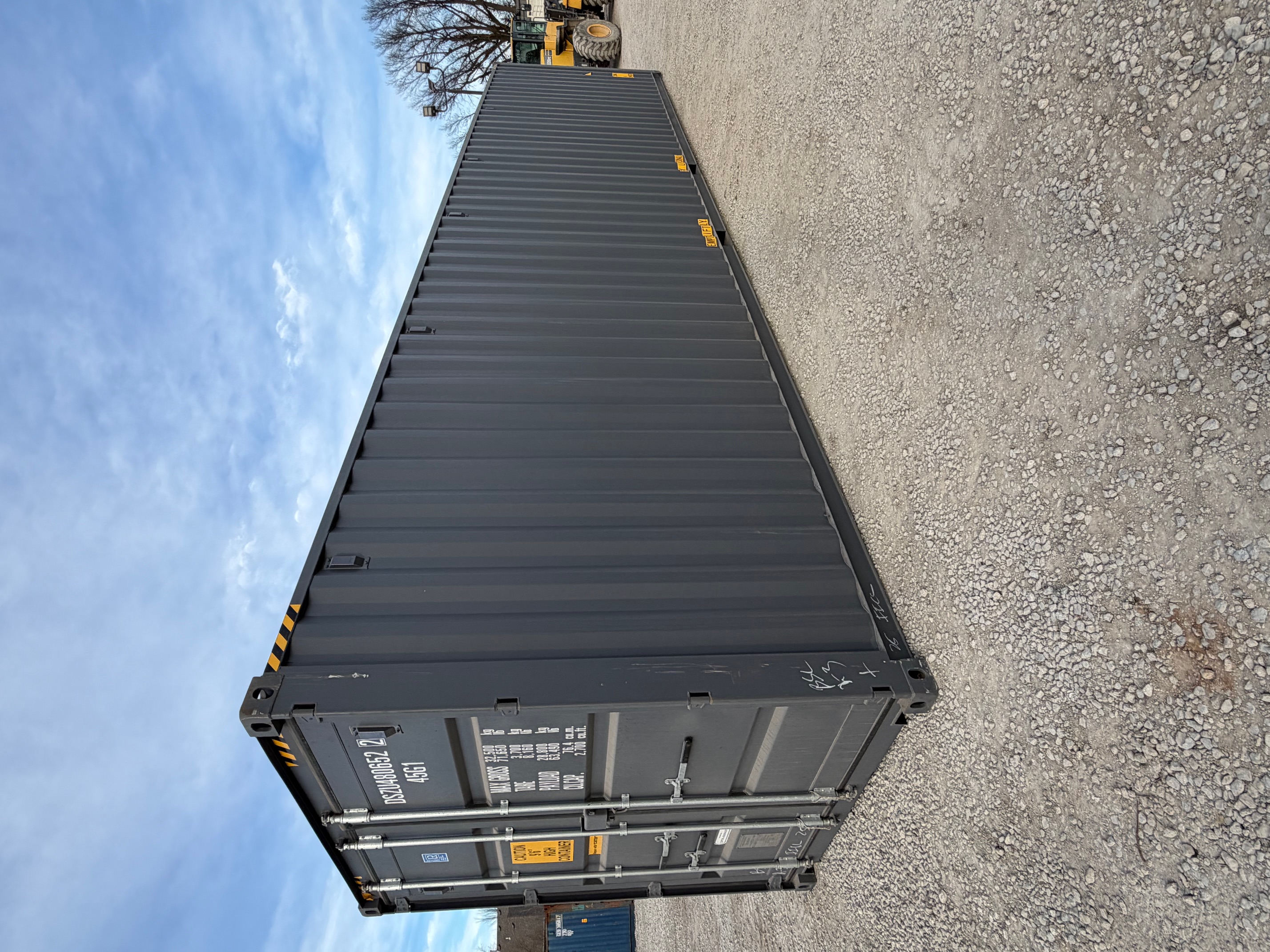 Front corner view of the product