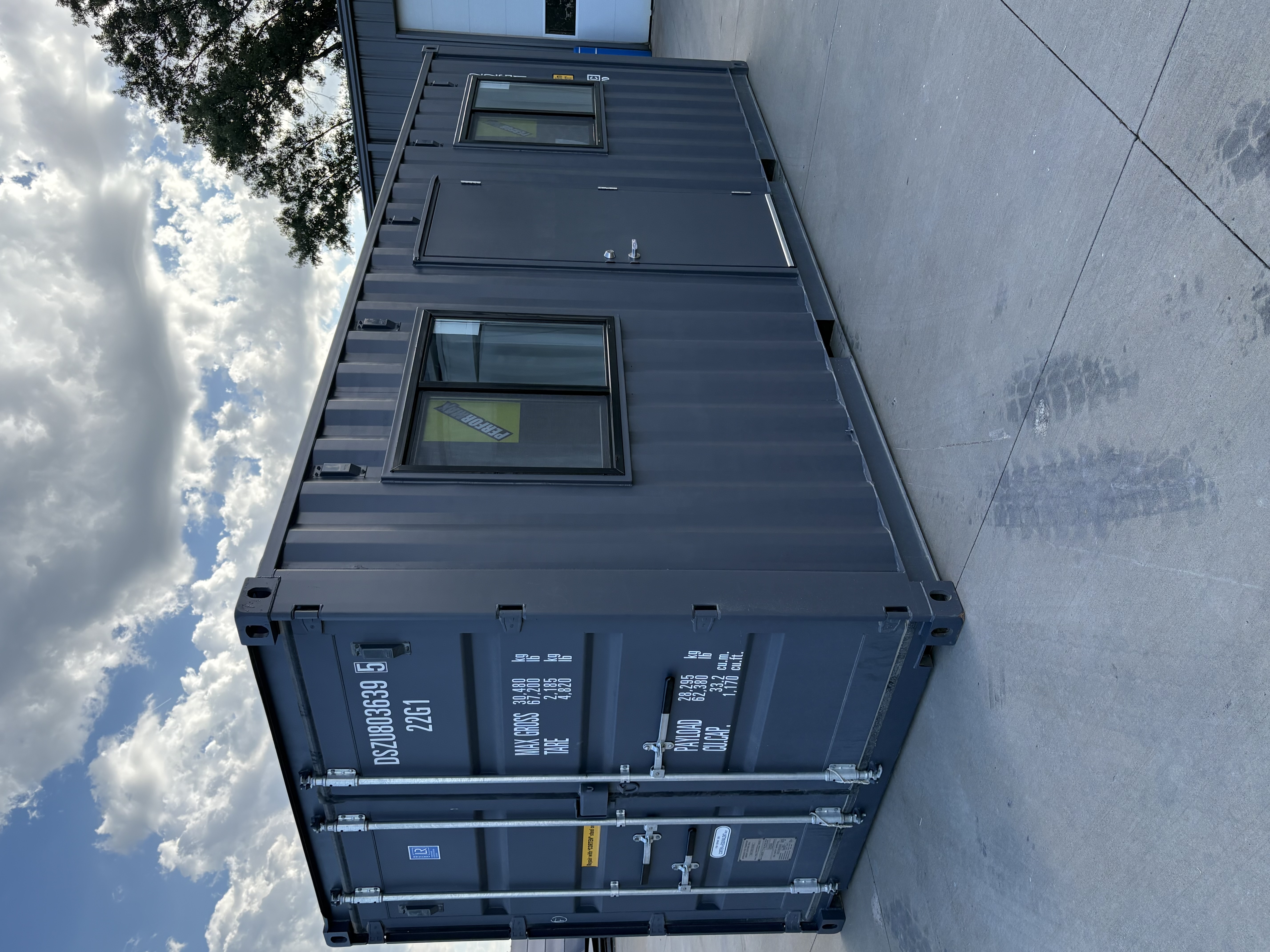 Front corner view of the product