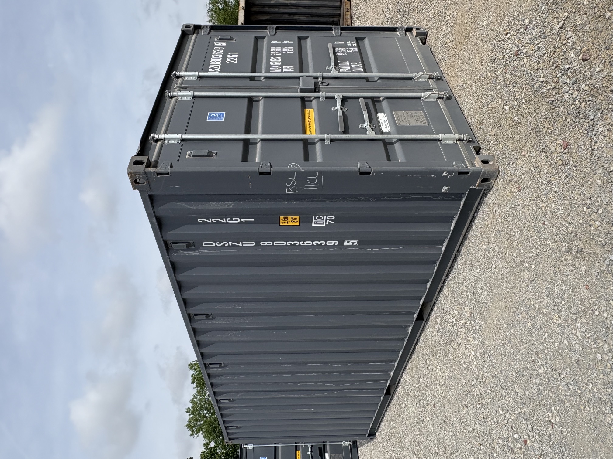 Front corner view of the product