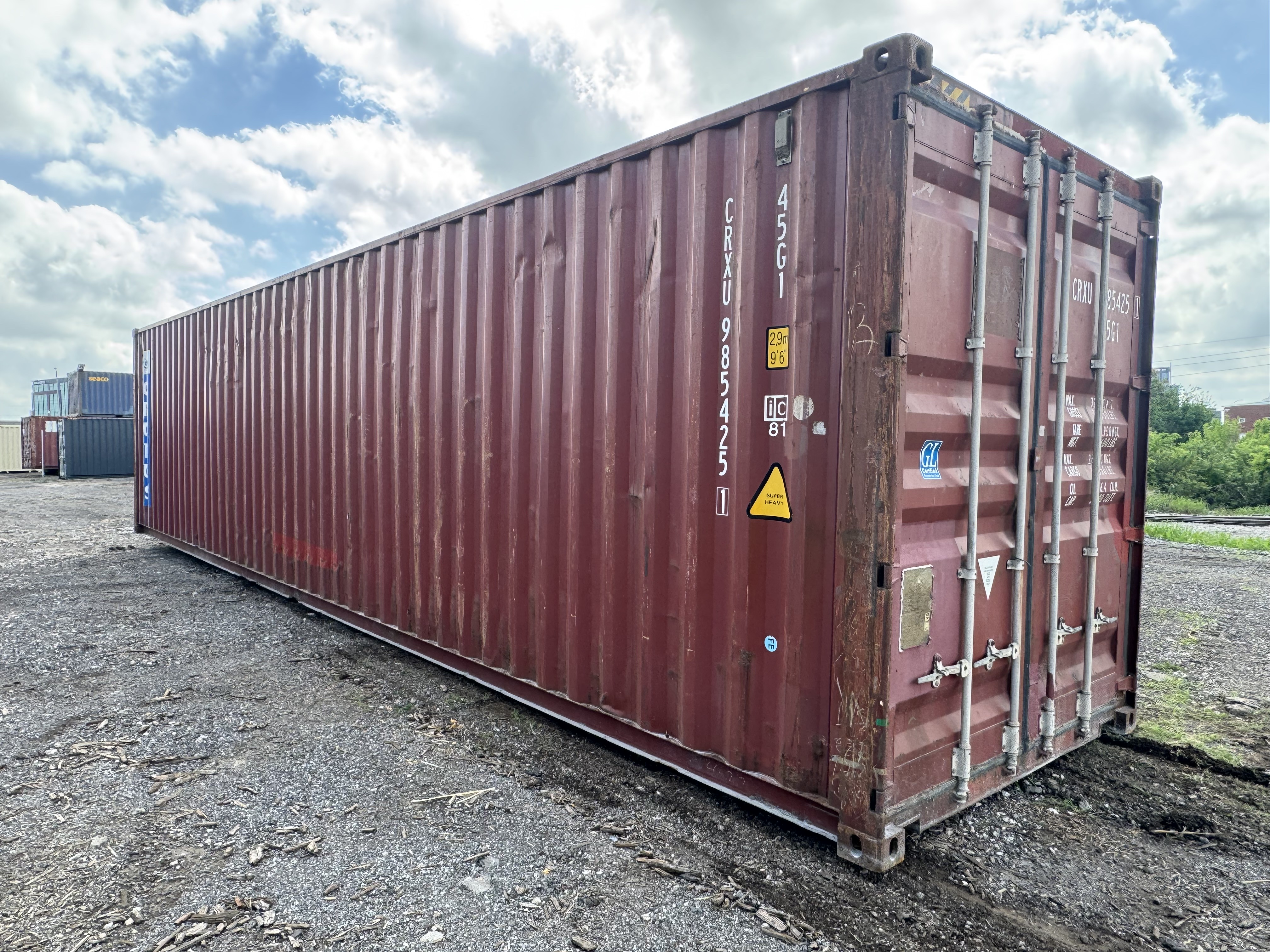 Front corner view of the product