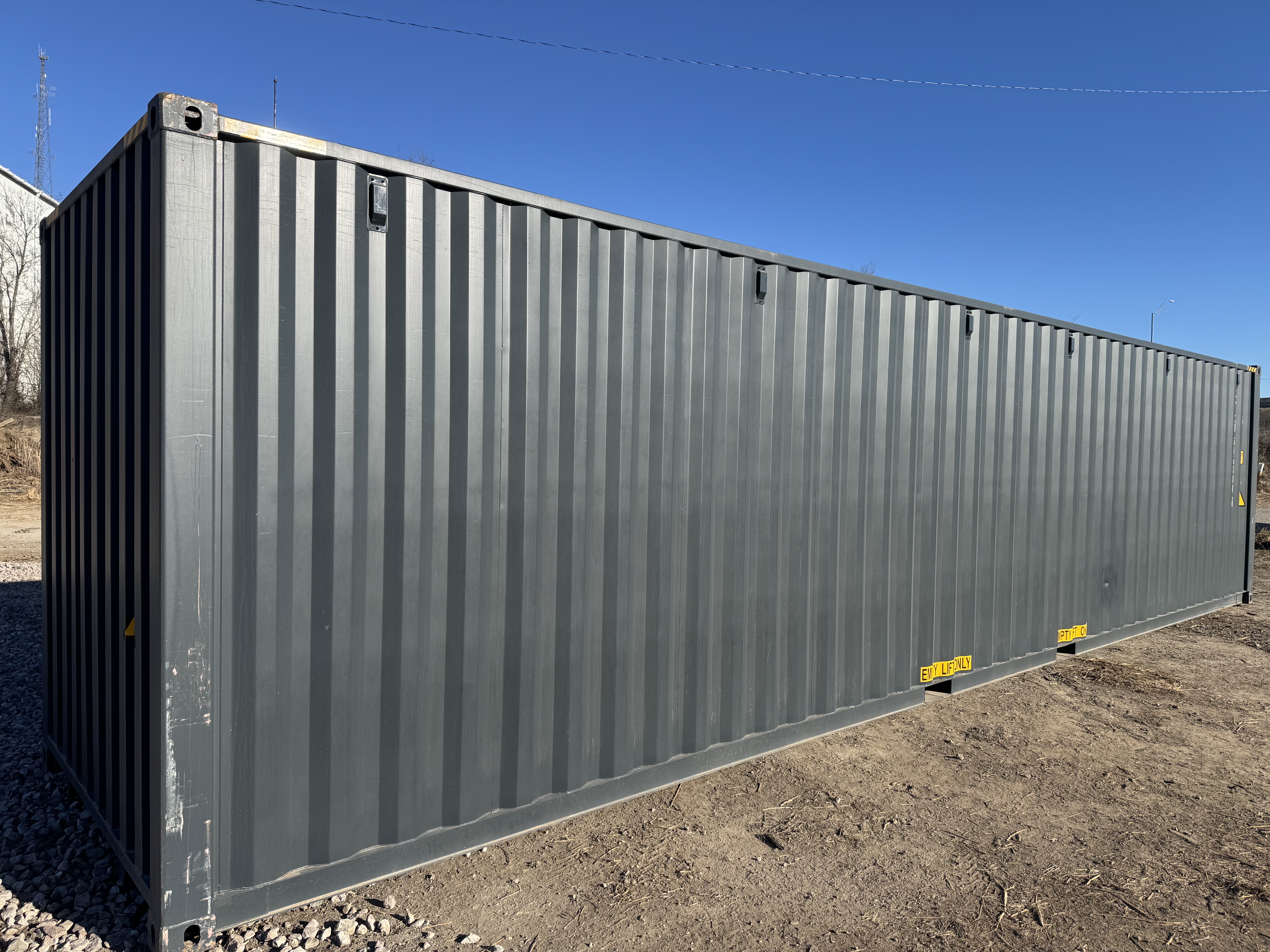 Rear corner view of the product