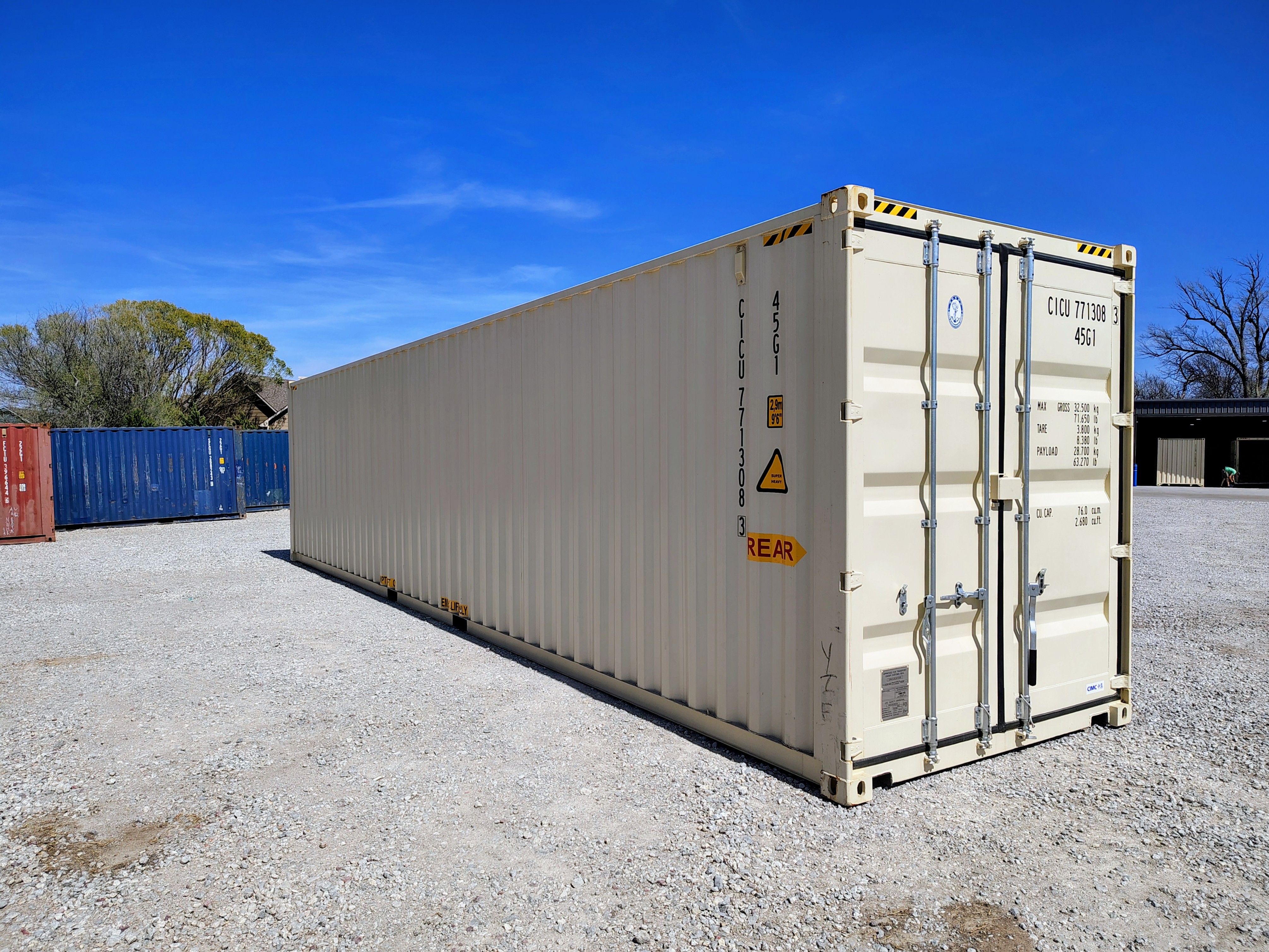 Front corner view of the product