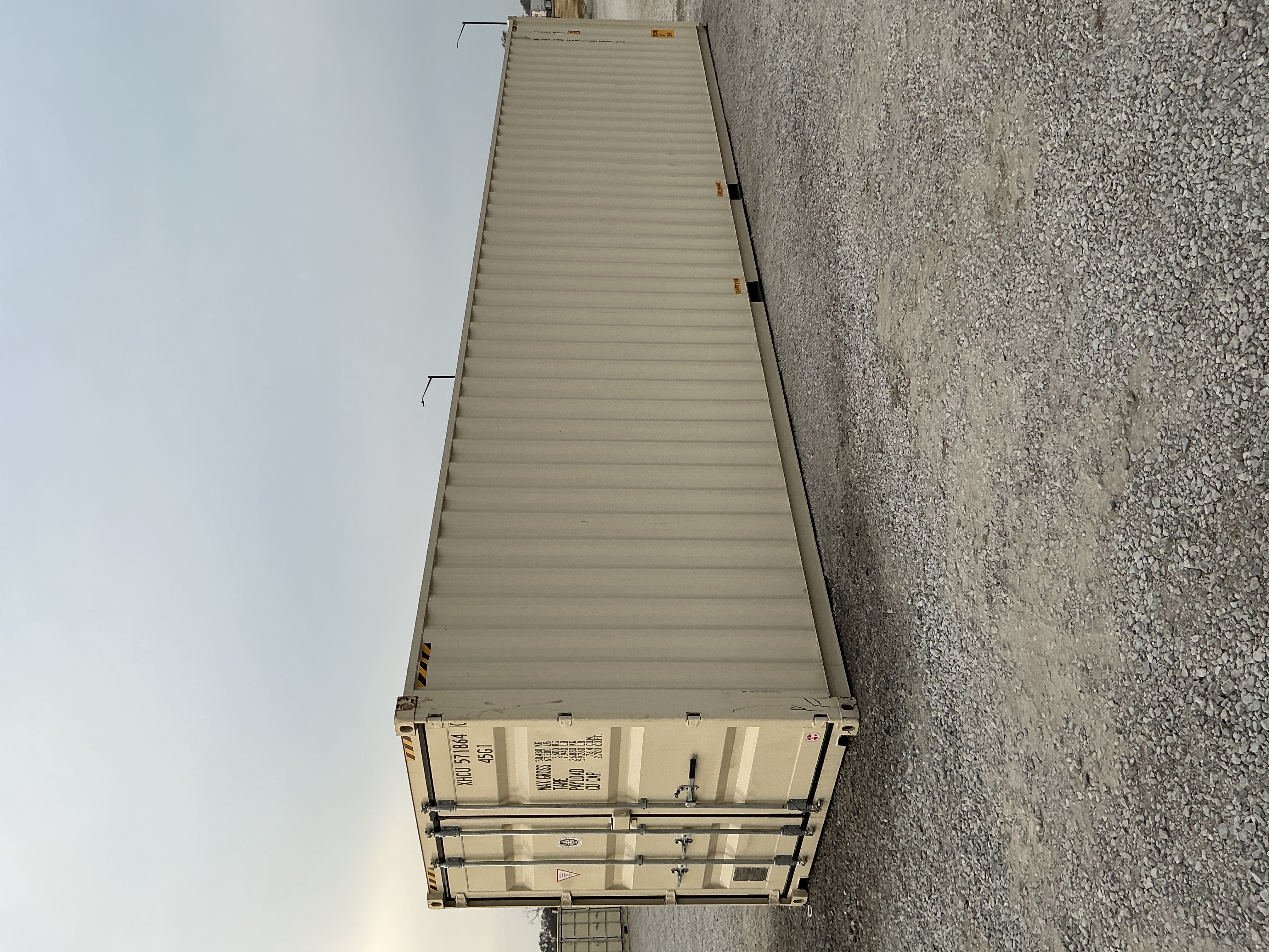 Front corner view of the product