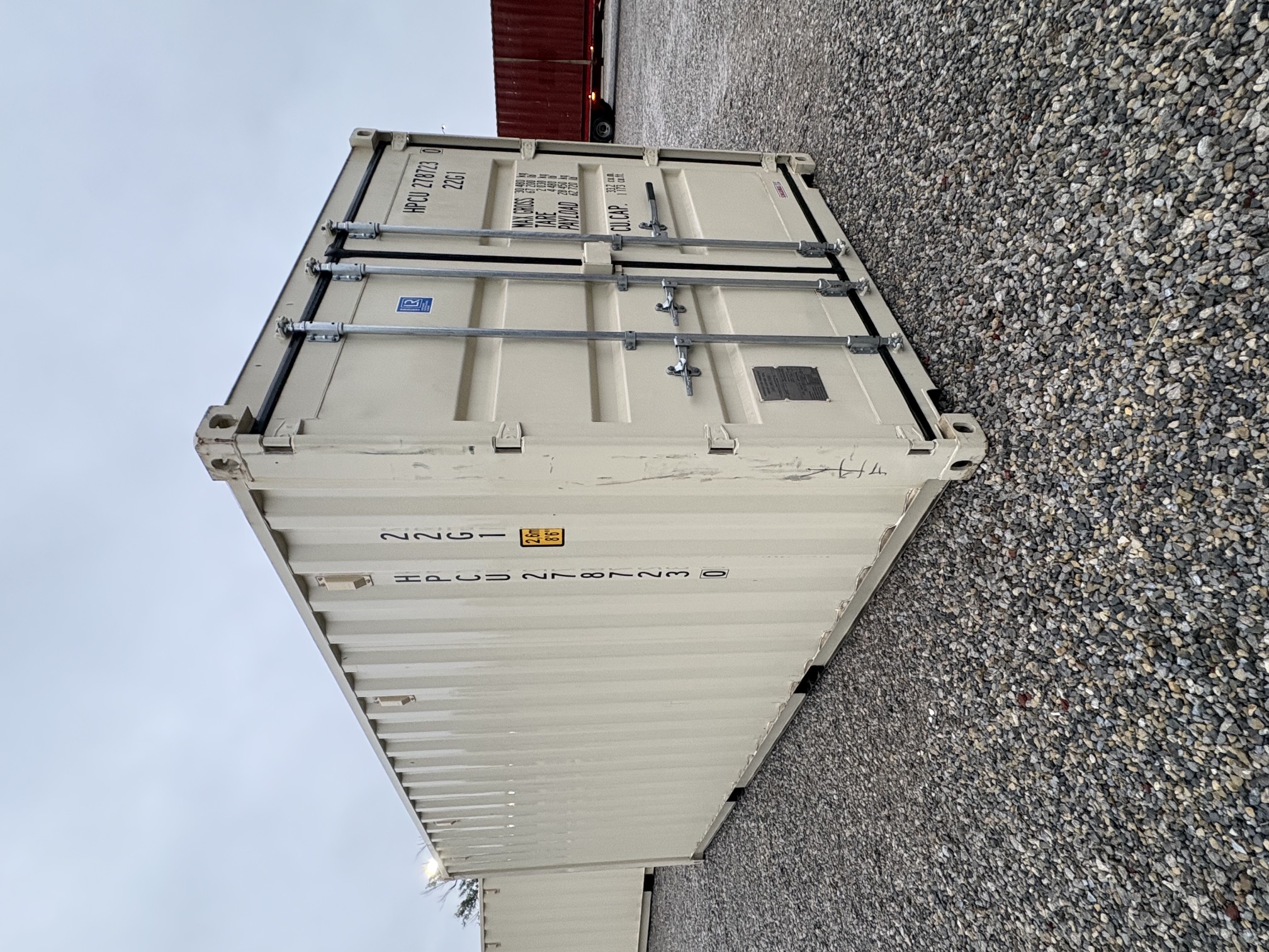 Front corner view of the product