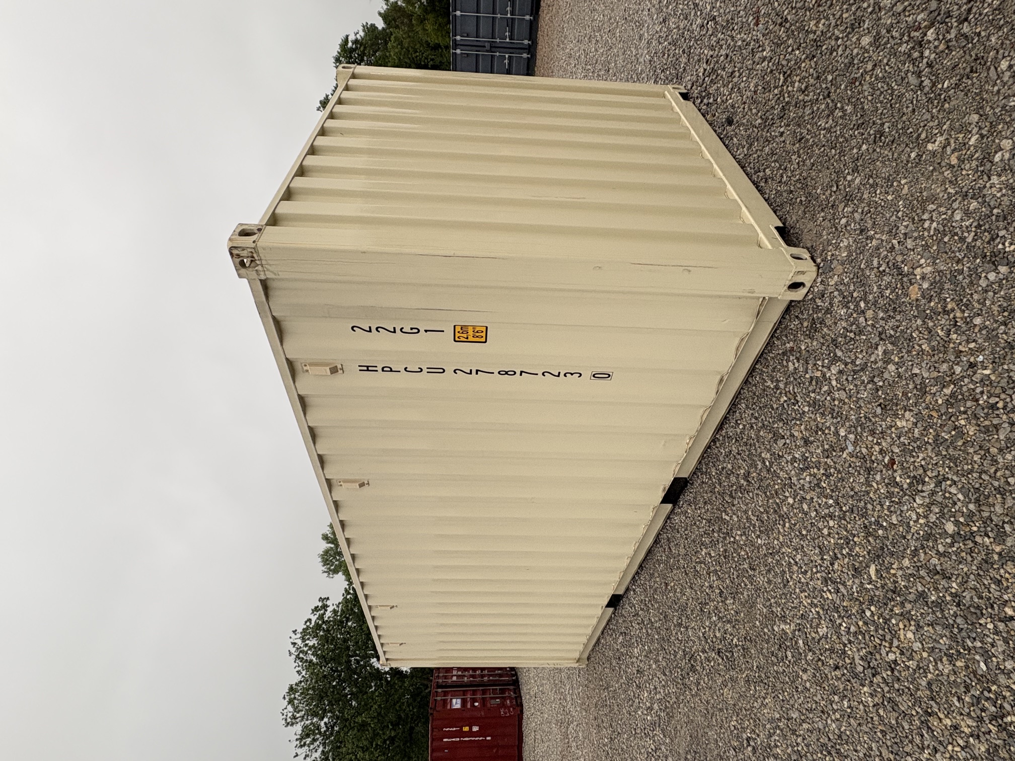 Rear corner view of the product
