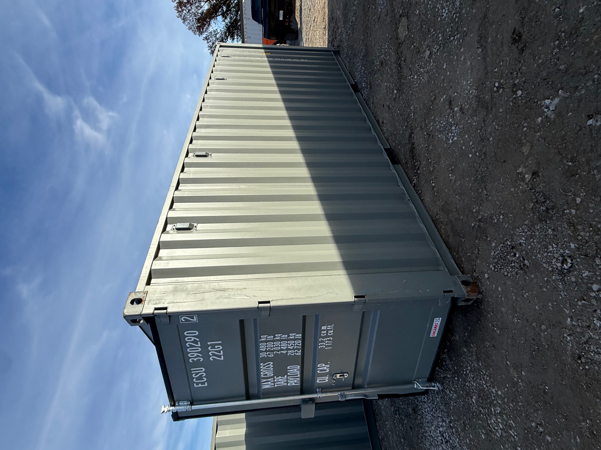 Front corner view of the product