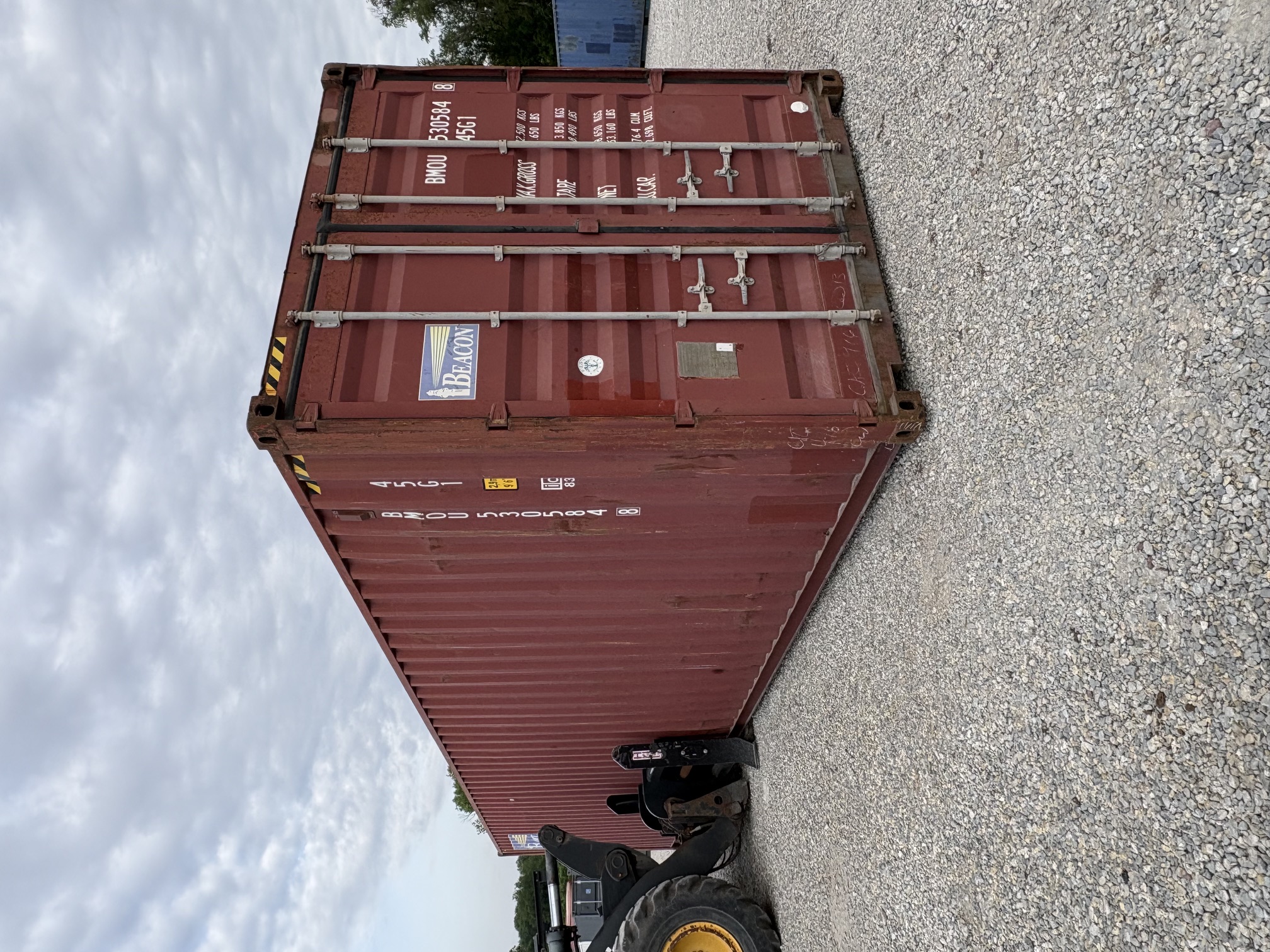 Front corner view of the product