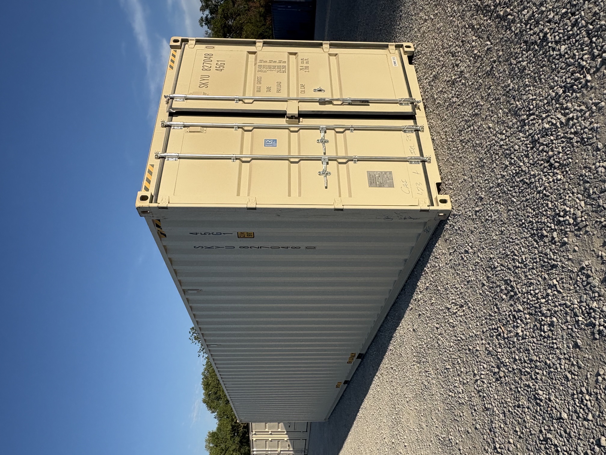 Front corner view of the product