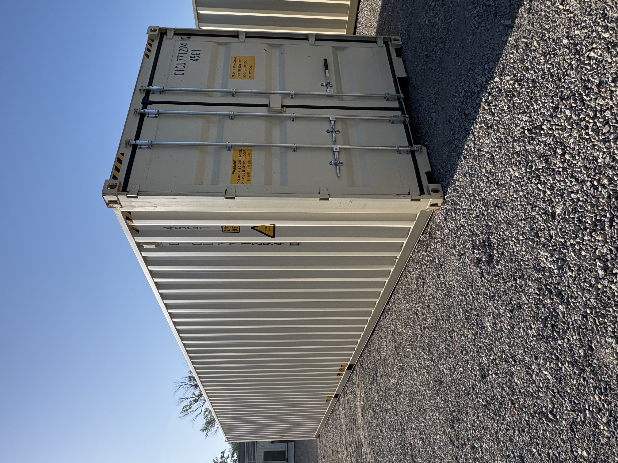 Front corner view of the product