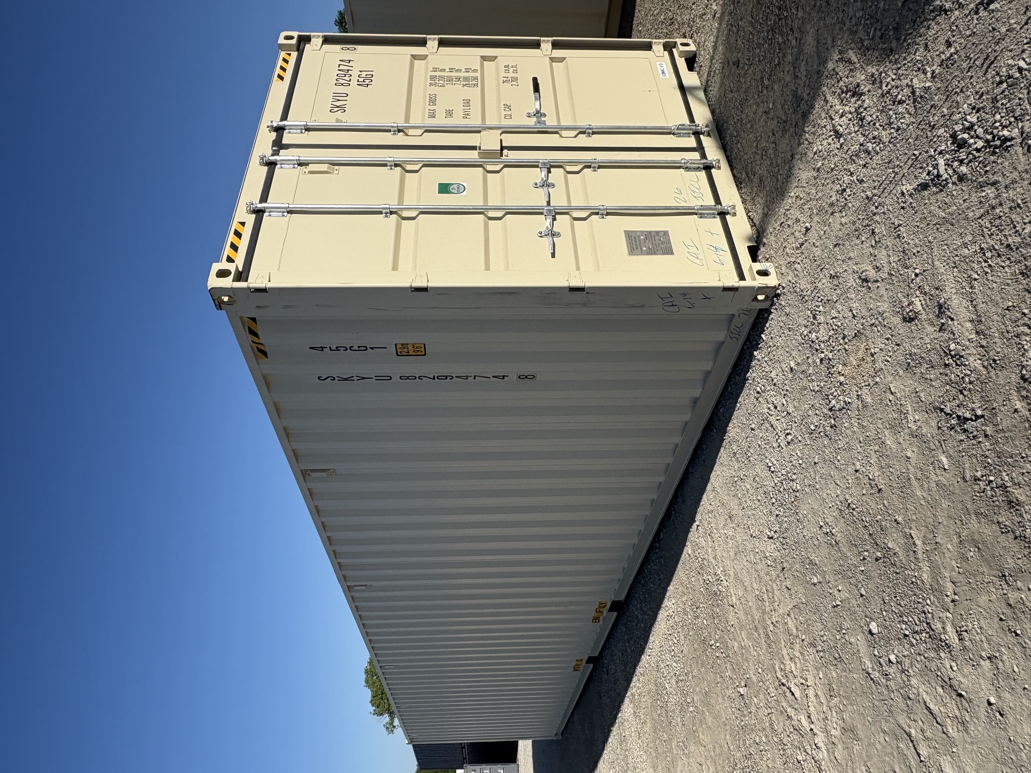 Rear corner view of the product