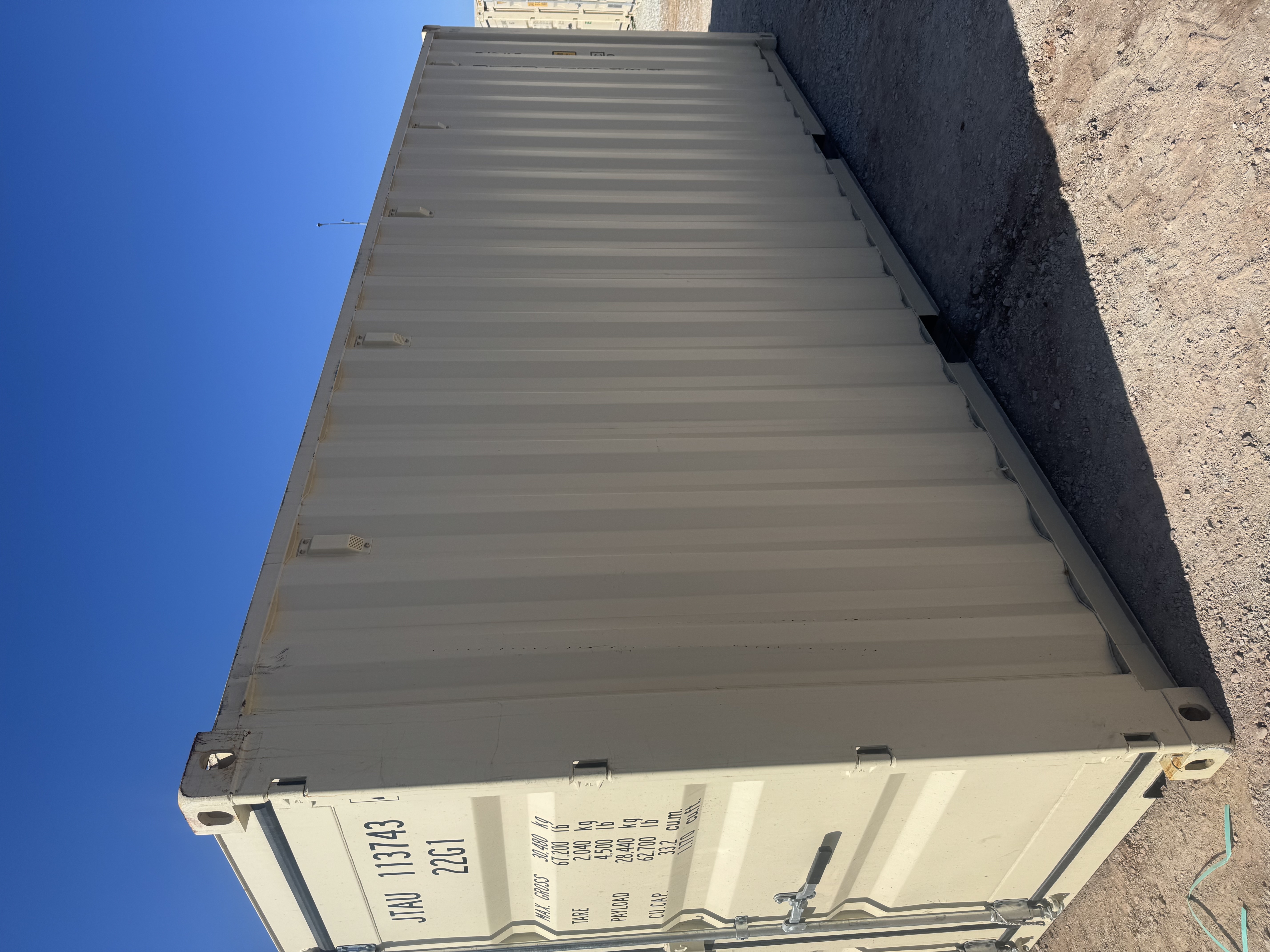 Front corner view of the product